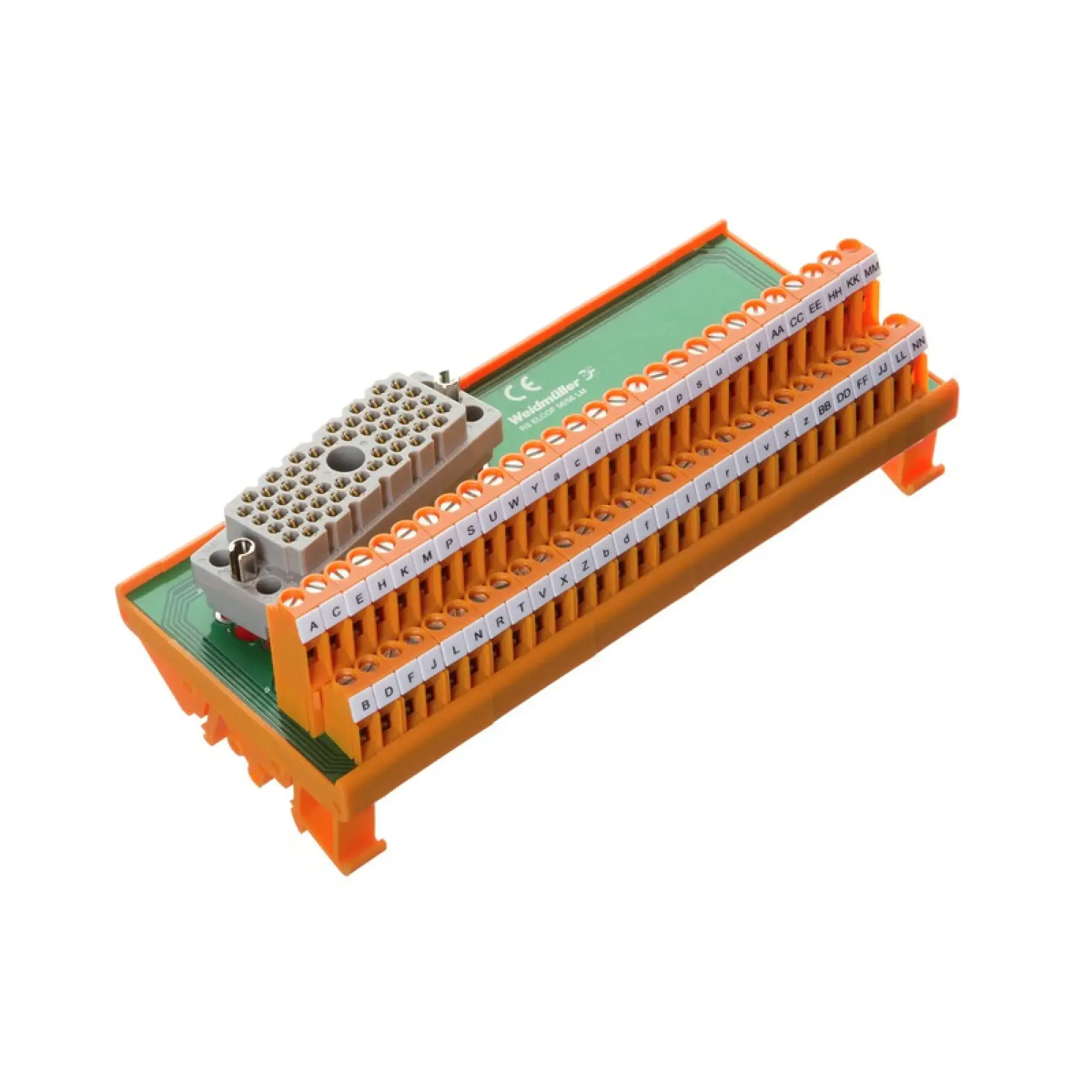 Weidmüller 1480780000 Interface module with terminal, connector, ELCO plug-in connector, 56-pole female, LP2N 5.08mm, 56 P, Clamping yoke connection (img_001)