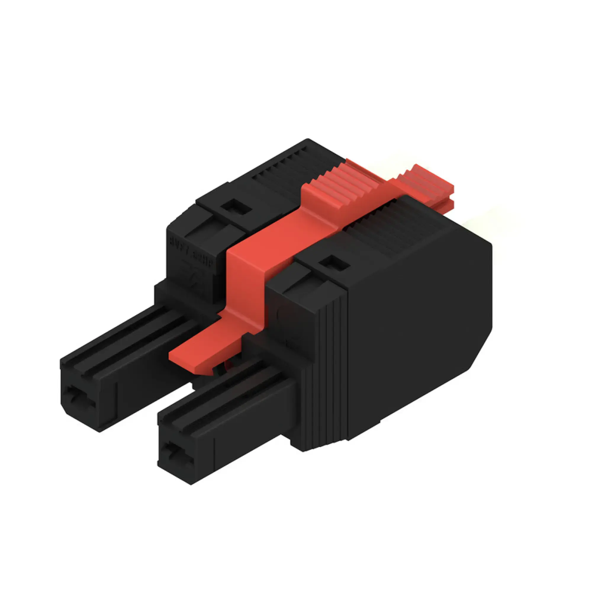 Weidmüller 2549300000 PCB connector (wire connection), 1000 V, 41 A, Pitch in mm: 7.62, 6 mm², Number of poles: 2, PUSH IN with actuator, Box (img_001) Weidmüller 2549300000 PCB connector (wire connection), 1000 V, 41 A, Pitch in mm: 7.62, 6 mm², Number of poles: 2, PUSH IN with actuator, Box (img_001)