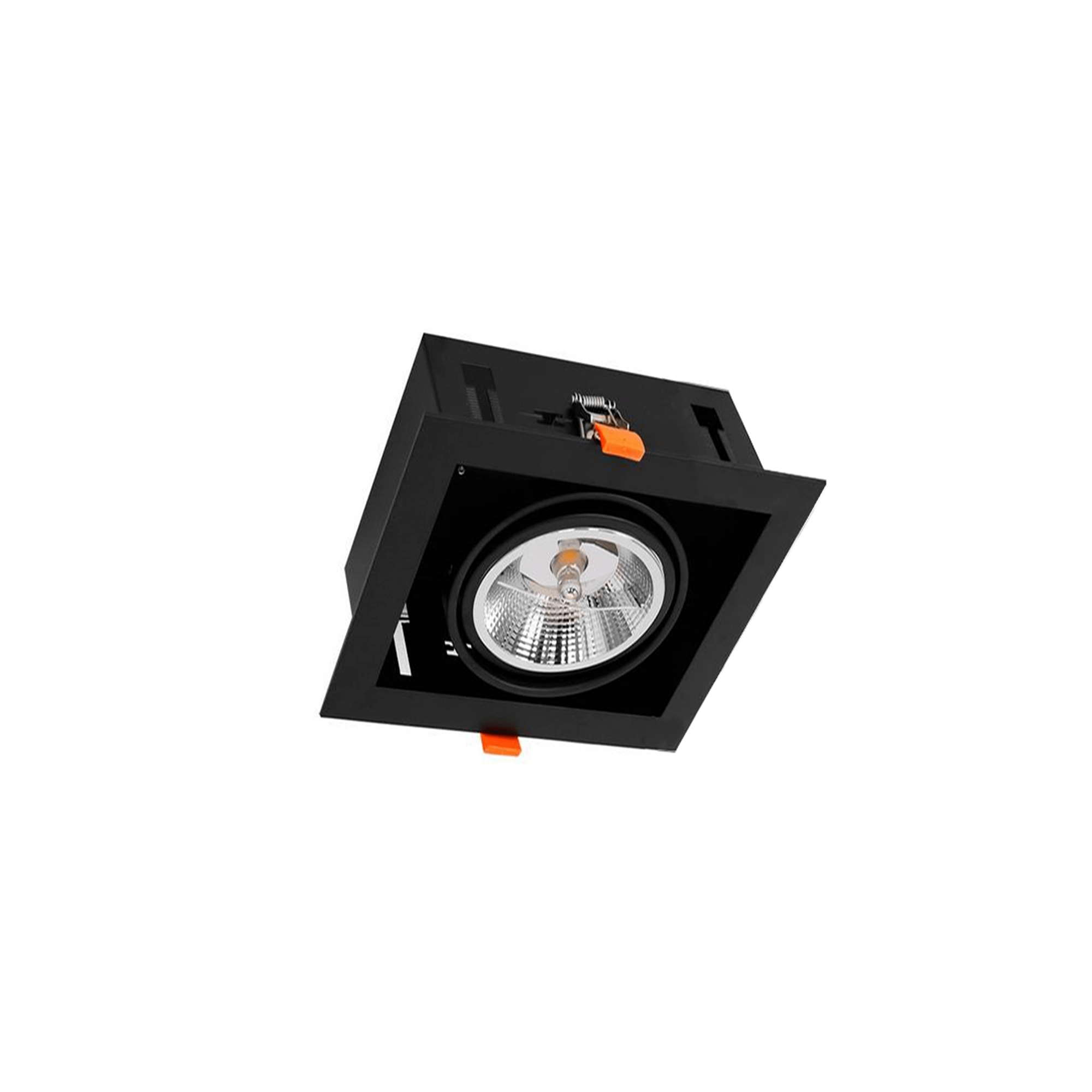 WSU Lights AR111 Einbauspotlight Tepara für 1 Spot schwarz - 160x160mm - IP20 WSU Lights AR111 Einbauspotlight Tepara für 1 Spot schwarz - 160x160mm - IP20