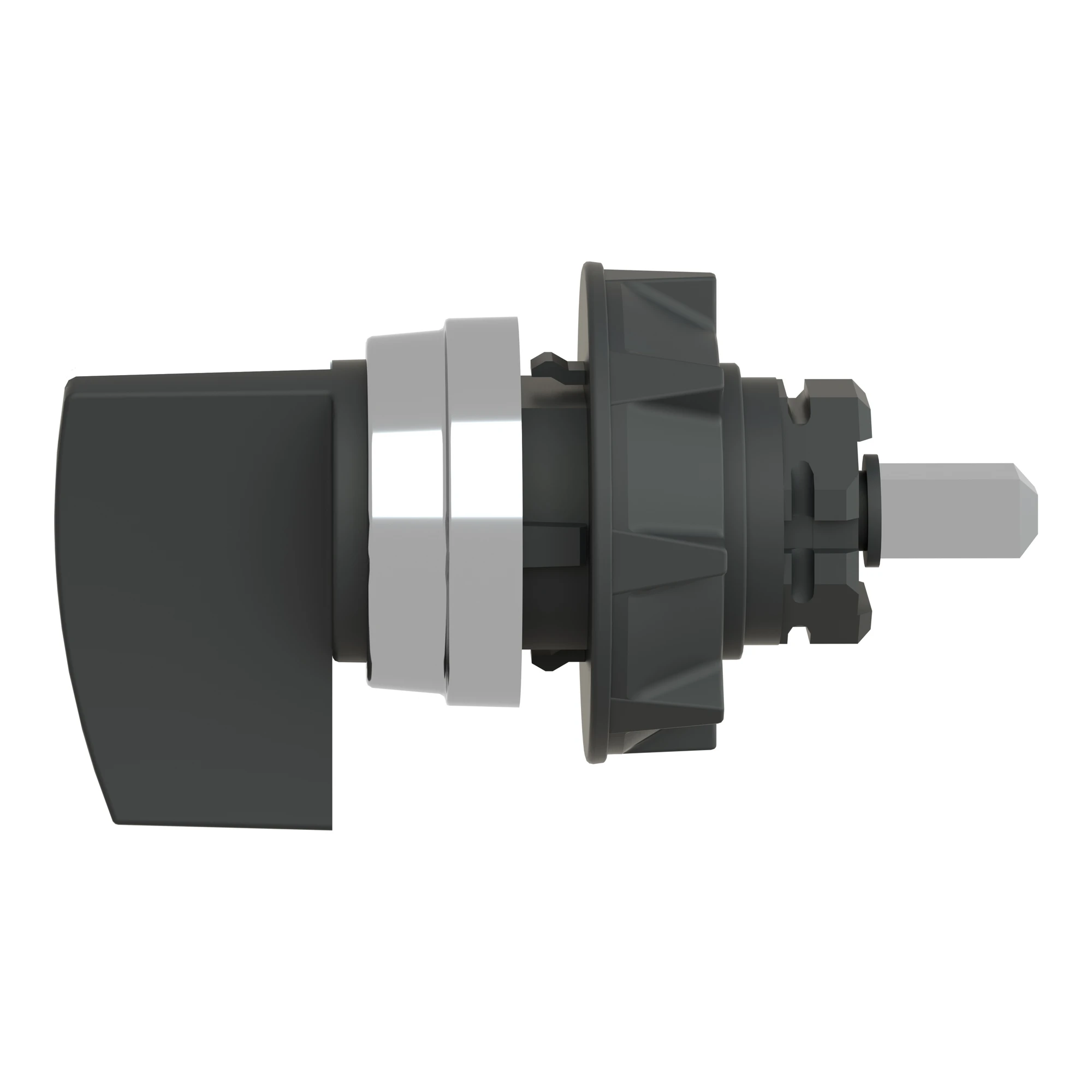 Schneider Electric KBA1H Actuation element with front ring Ø 29mm, plastic front, silver finish, toggle, black (img_007) Schneider Electric KBA1H Actuation element with front ring Ø 29mm, plastic front, silver finish, toggle, black (img_007)