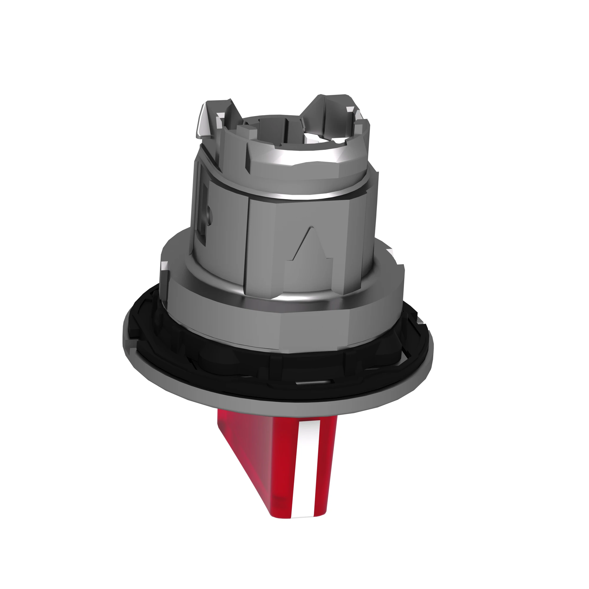 Schneider Electric ZB4FK1843 Illuminated selector switch, front element, Harmony XB4F, metal, 30mm, red, for universal LED, 3 positions, momentary right (img_008)
