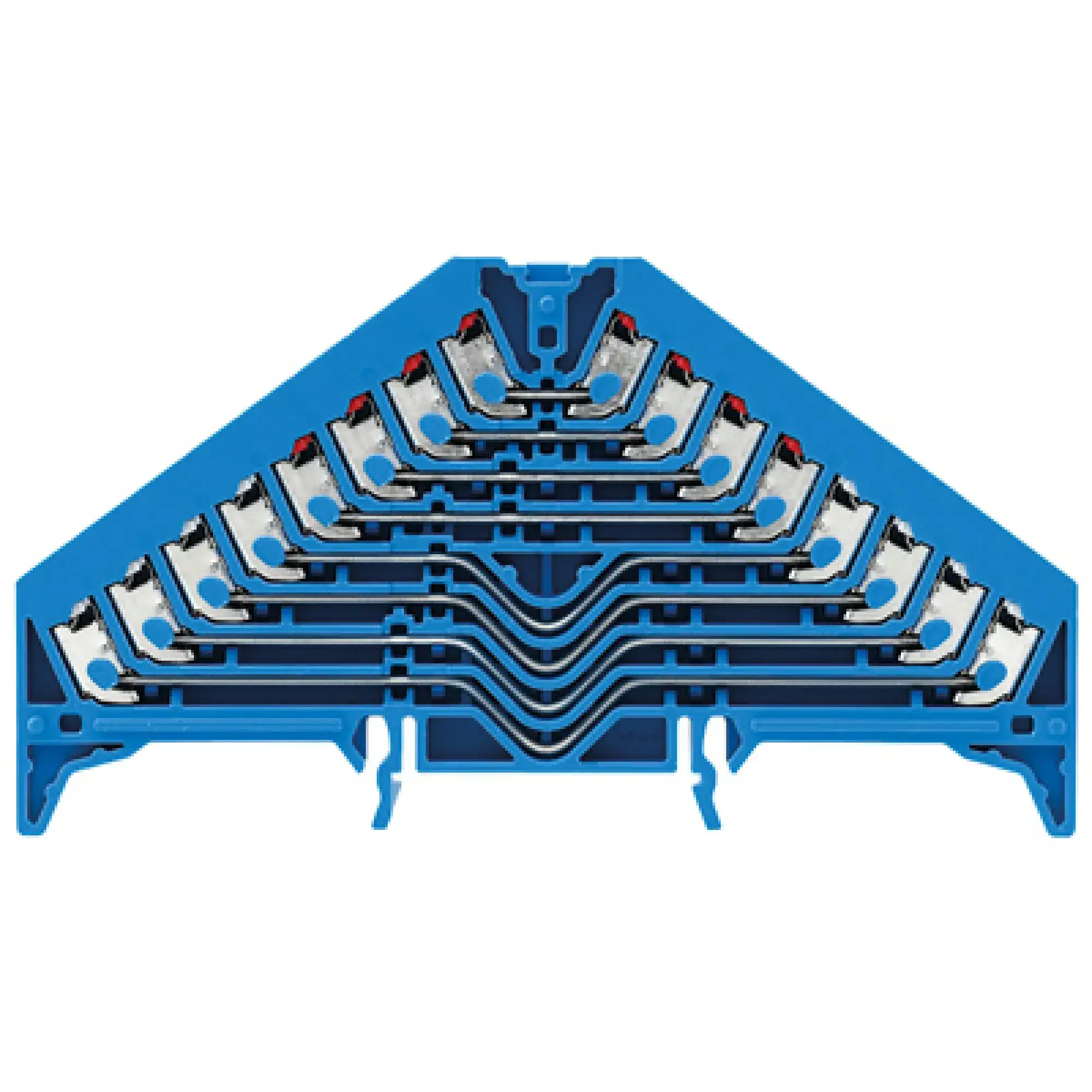 Weidmüller 1267840000 Patch distributor terminal, PUSH IN, blue, 1.5 mm², 8 A, 250 V, Number of connections: 32, Number of levels: 8, TS 35 x 7.5, V-0, Polycarbonate (img_001) Weidmüller 1267840000 Patch distributor terminal, PUSH IN, blue, 1.5 mm², 8 A, 250 V, Number of connections: 32, Number of levels: 8, TS 35 x 7.5, V-0, Polycarbonate (img_001)