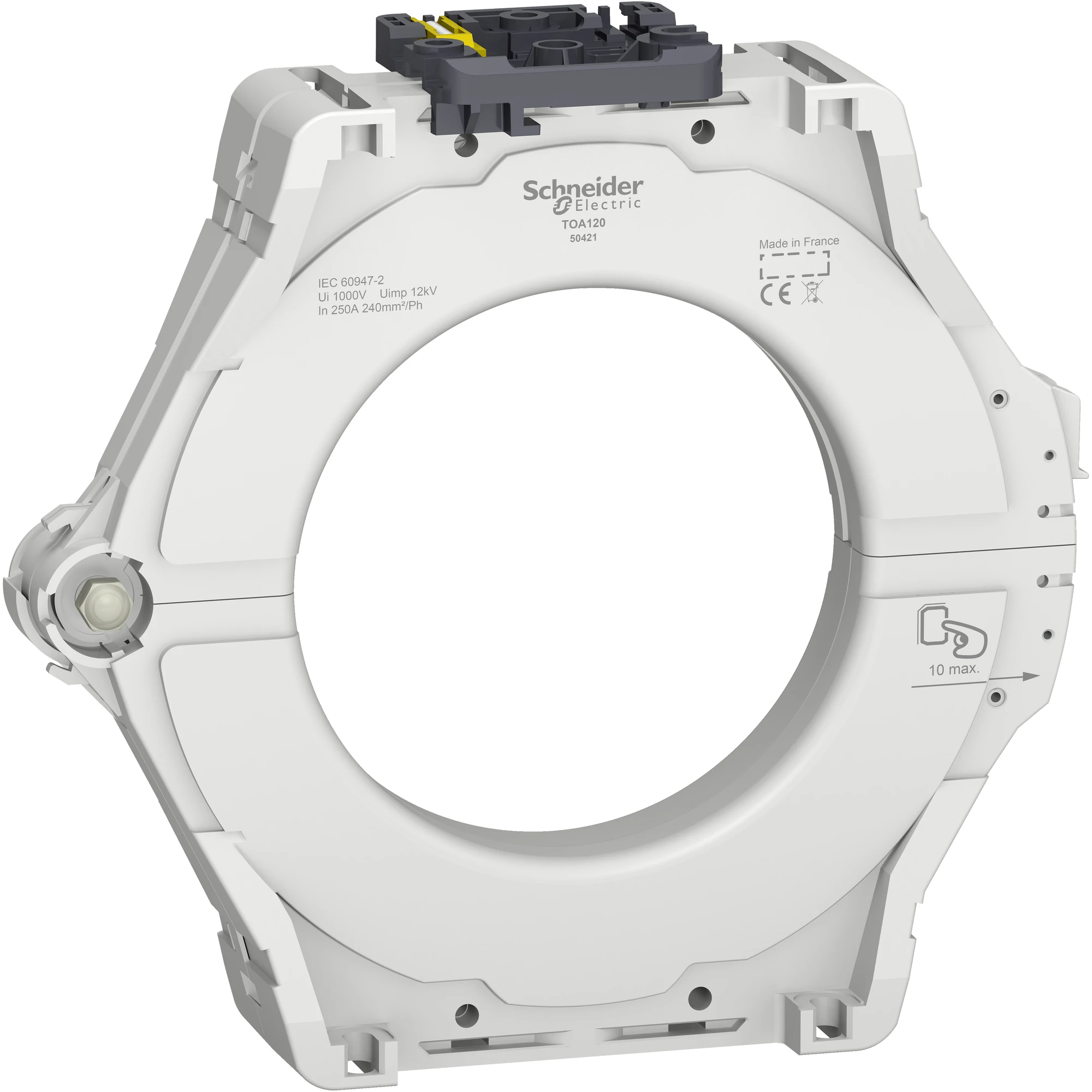 Schneider Electric 50421 Split Core Ring Type OA, VigiPacT, Vigilohm, TOA120, Inner Diameter 120mm, Nominal Current 250A (img_001) Schneider Electric 50421 Split Core Ring Type OA, VigiPacT, Vigilohm, TOA120, Inner Diameter 120mm, Nominal Current 250A (img_001)