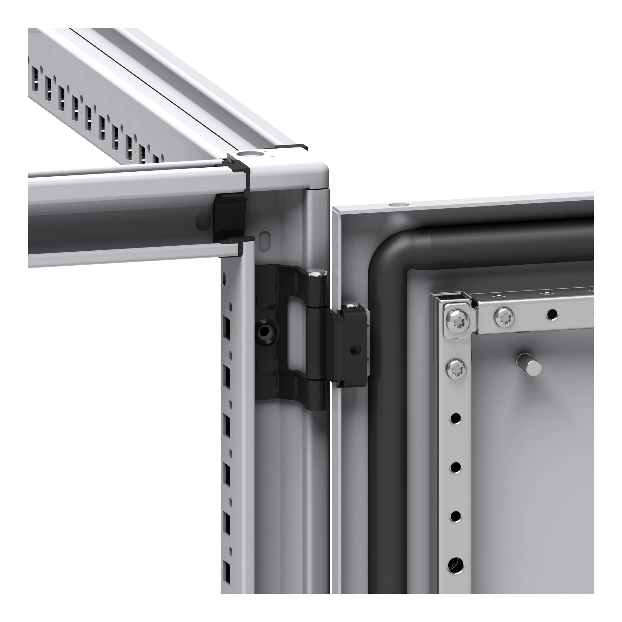 Schneider Electric NSYSH180NC Spacial SF/SM-180° hinges, RAL 9005 - 60kg max. load (img_001)