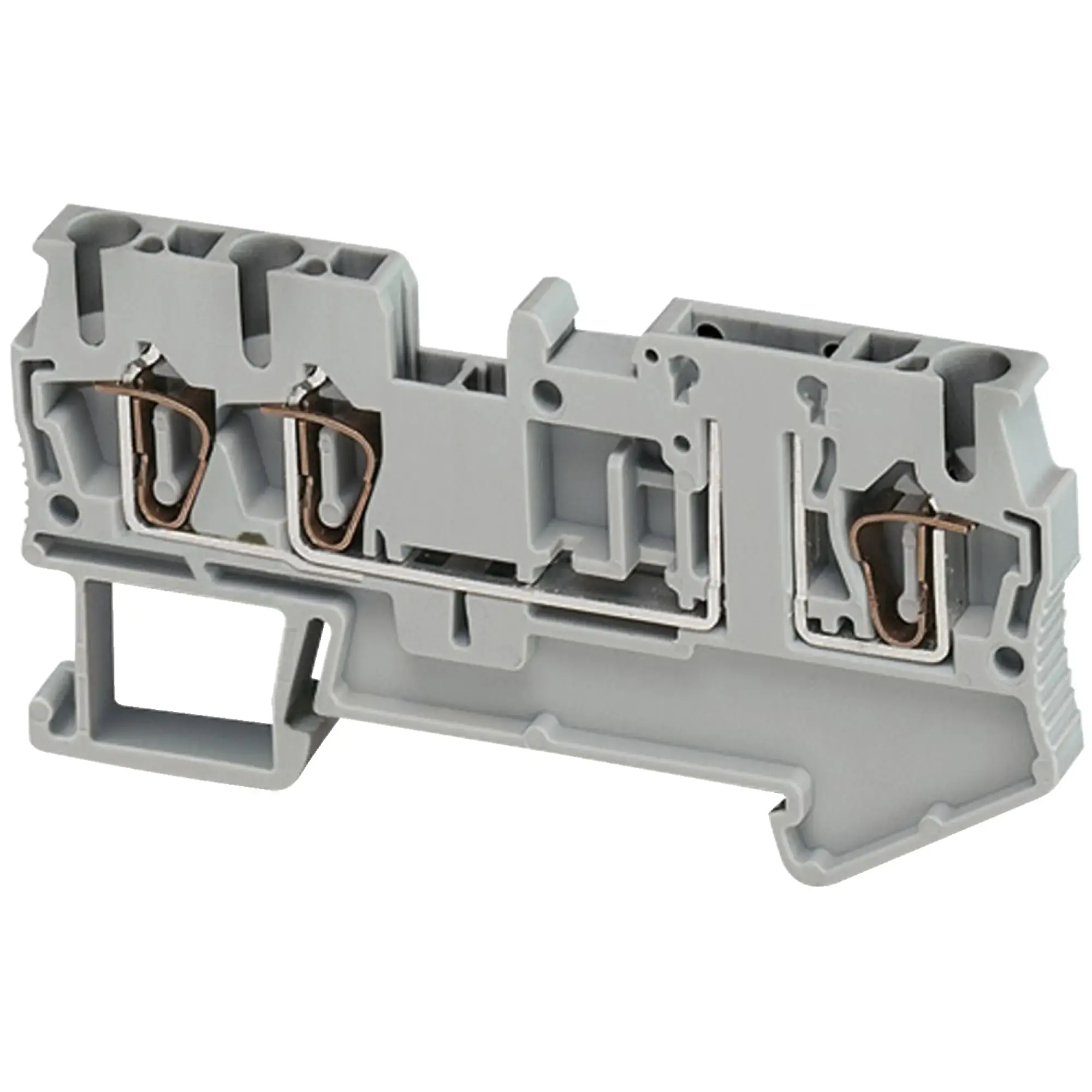 Schneider Electric NSYTRR23TB Spring Clamp, Basic Disconnect Terminal, 3 Contacts, 4mm², Grey (img_002)