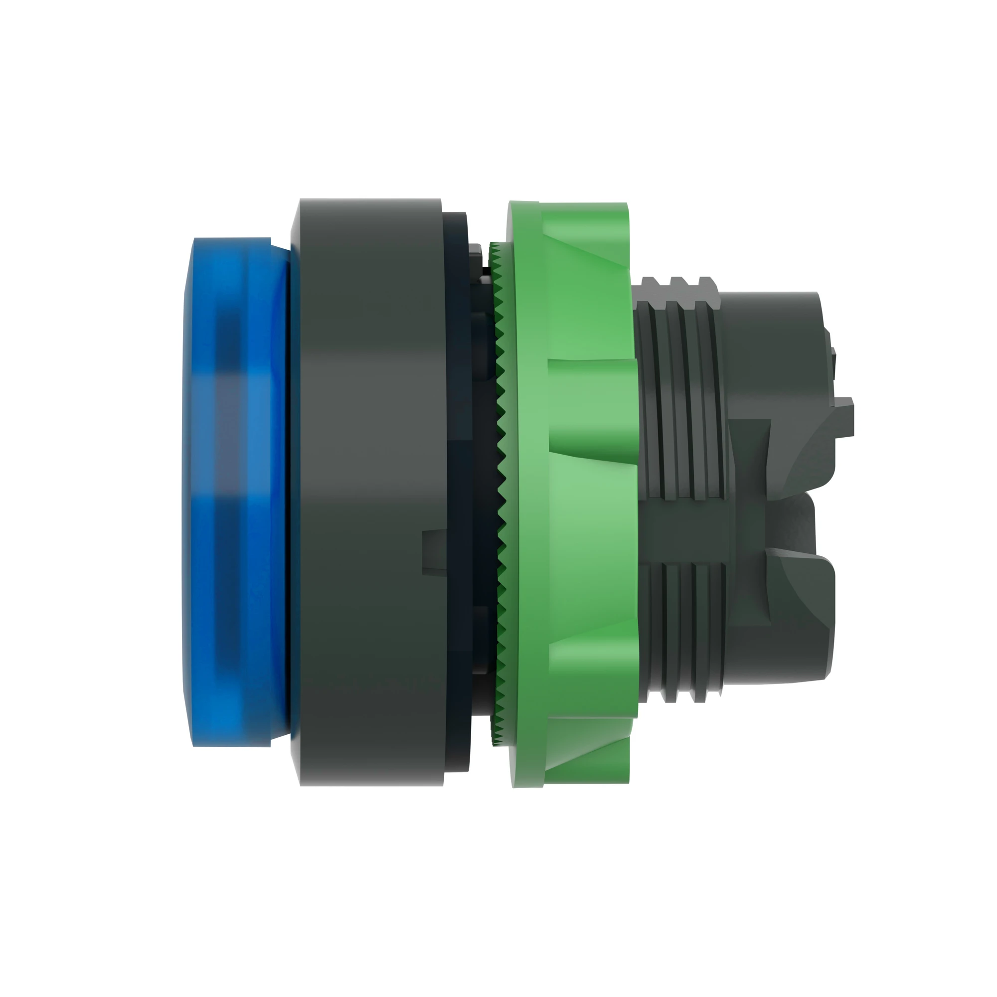 Schneider Electric ZB5AW163 Illuminated pushbutton, front element, Harmony XB5, plastic, 22mm, blue, projecting, for universal LED (img_004) Schneider Electric ZB5AW163 Illuminated pushbutton, front element, Harmony XB5, plastic, 22mm, blue, projecting, for universal LED (img_004)