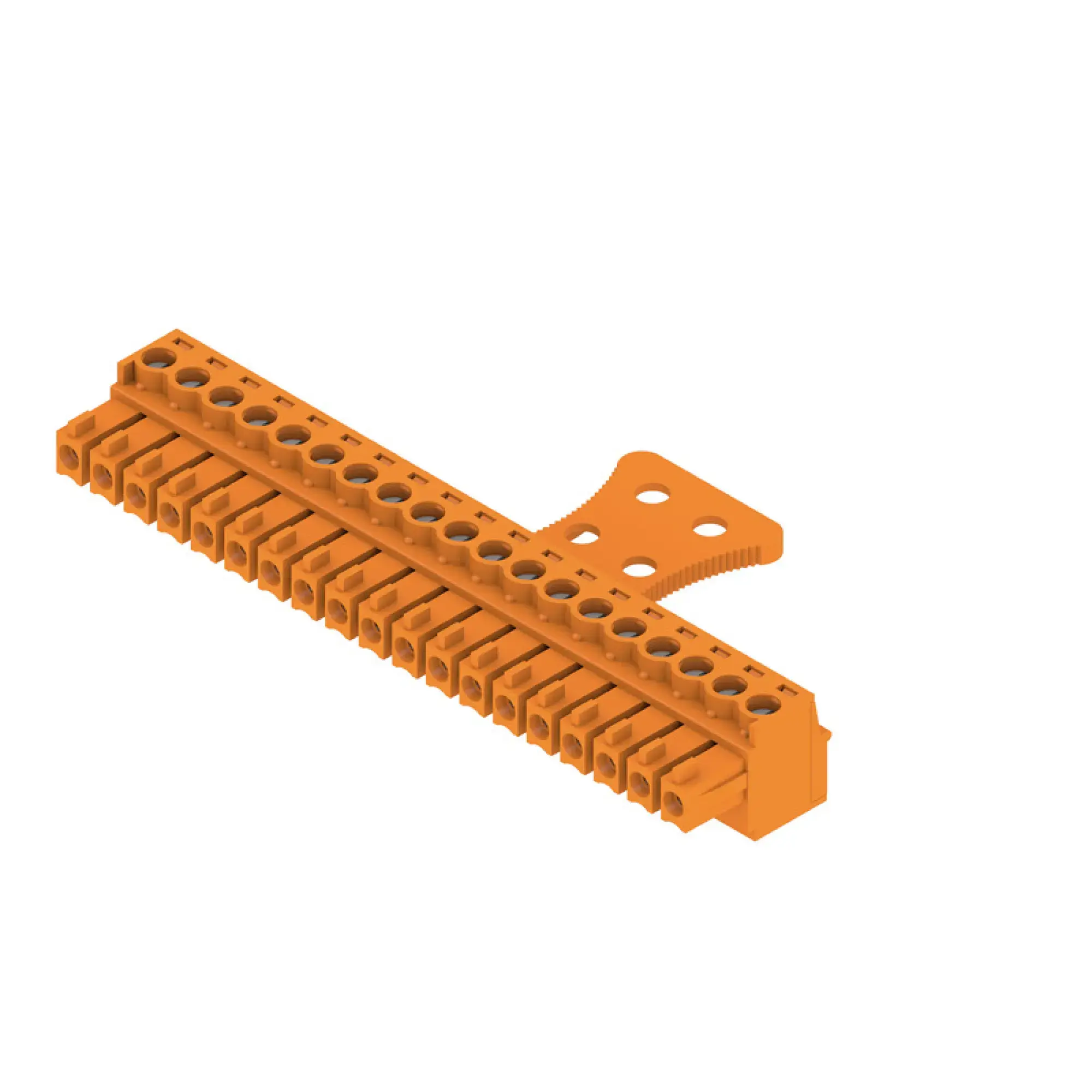 Weidmüller 1236440000 PCB connector (wire connection), 160 V, 17.5 A, Pitch in mm: 3.81, 1.5 mm², Number of poles: 19, Clamping yoke connection, Box (img_001)