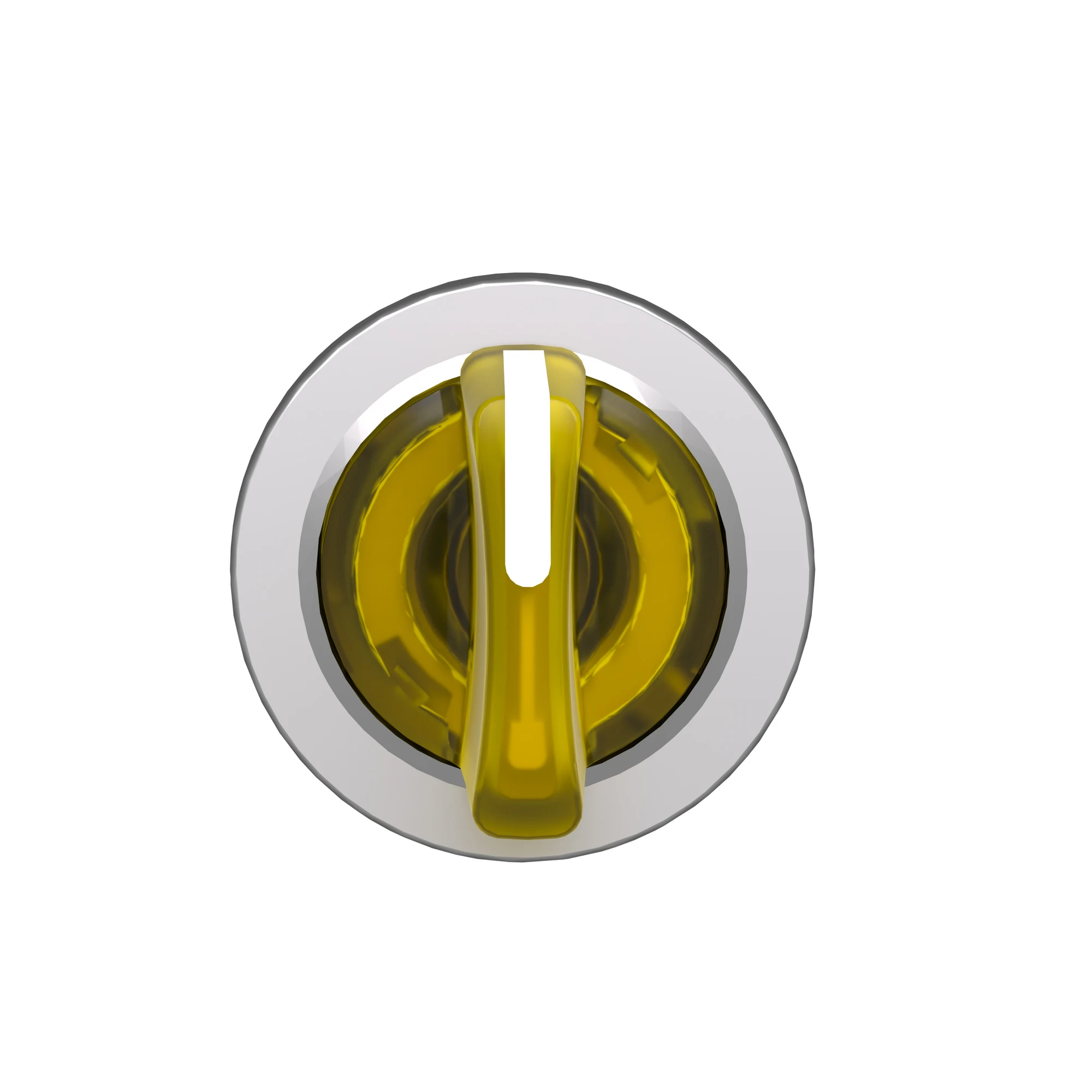 Schneider Electric ZB4FK1783 Illuminated selector switch, front element, Harmony XB4F, metal, 30mm, yellow, for universal LED, 3 positions, momentary left (img_006)