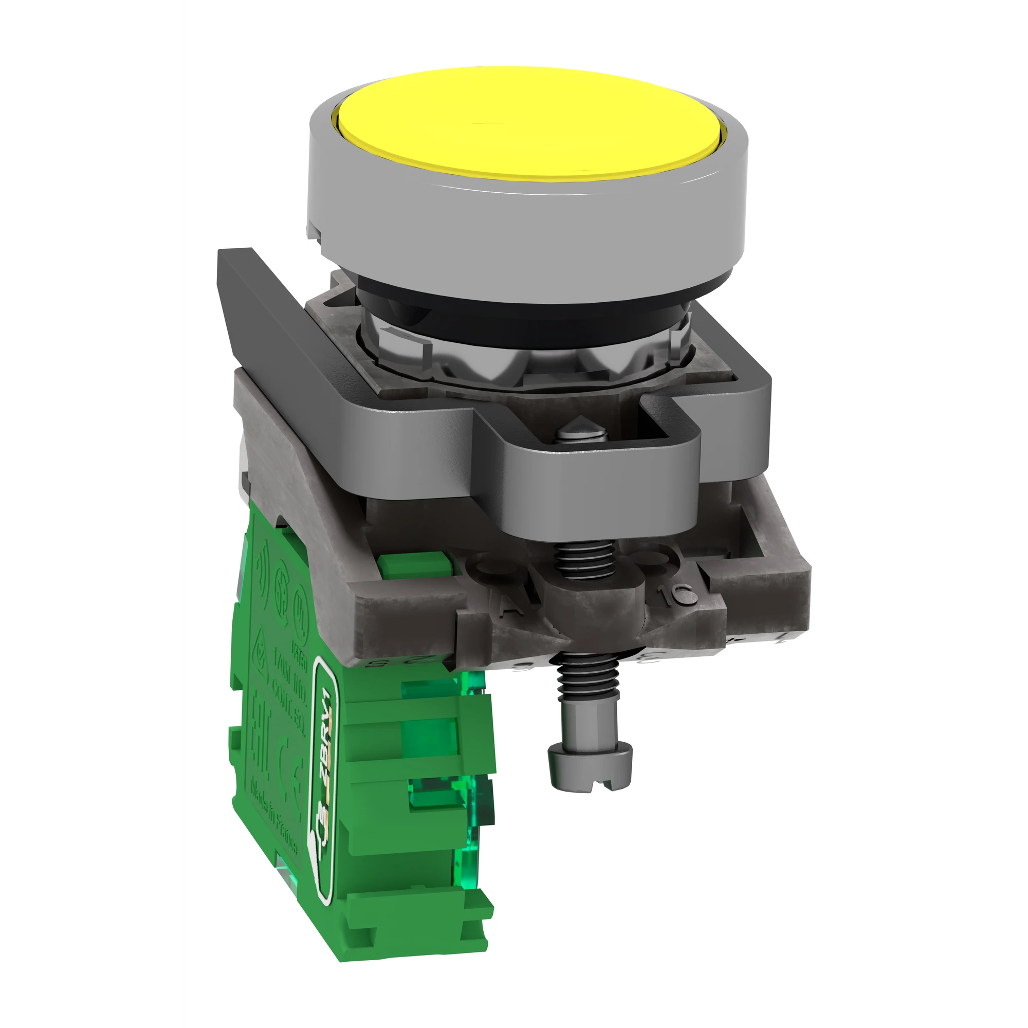 Schneider Electric ZB4RTA5 Wireless Push Button, Harmony XB4R, Metal, Ø22mm, Battery-free, Wireless, Yellow (img_003) Schneider Electric ZB4RTA5 Wireless Push Button, Harmony XB4R, Metal, Ø22mm, Battery-free, Wireless, Yellow (img_003)