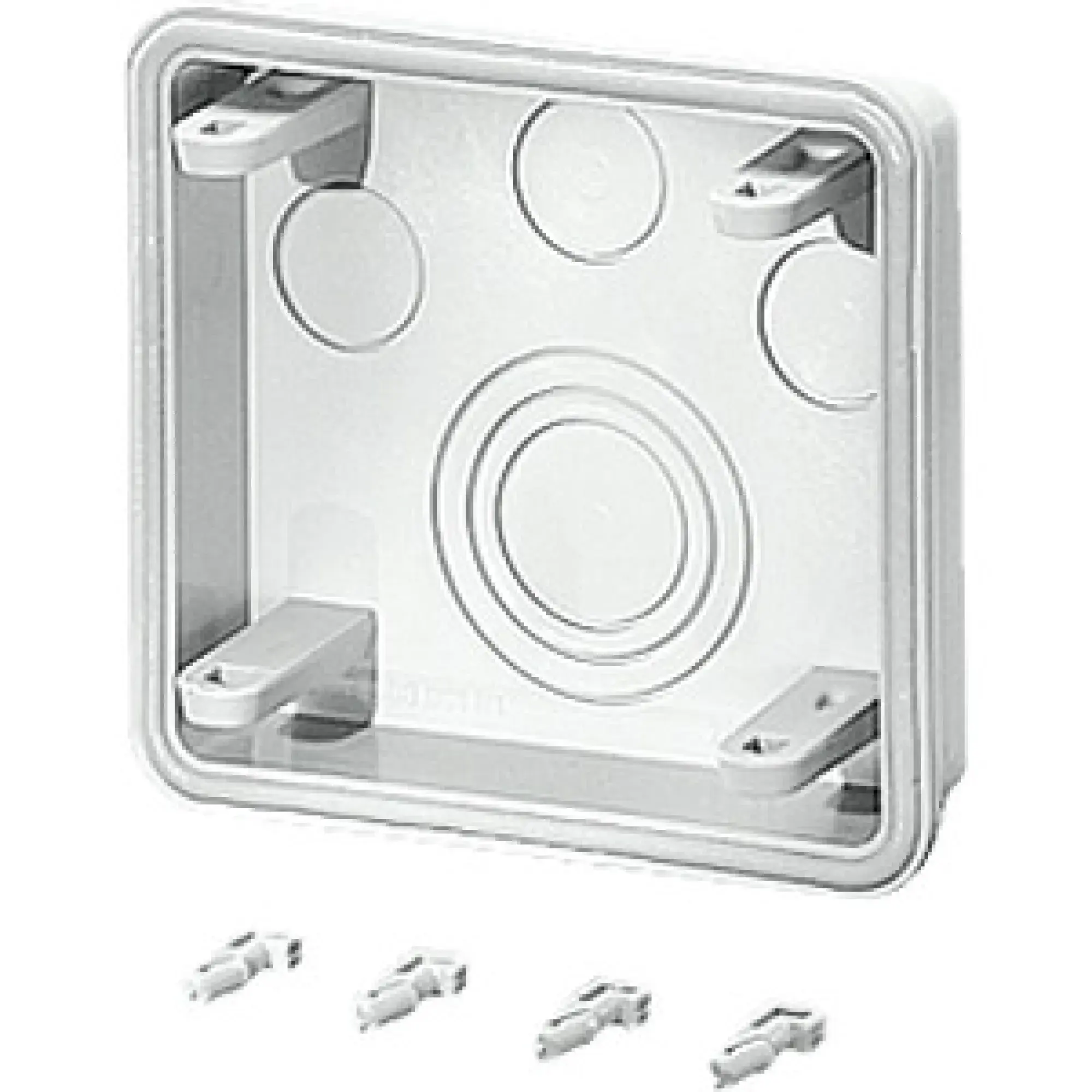 Hensel 2000127 Anbauflansch, 3xM20, 1xM32/40/50, 150mm Wand Mi FM 15 (img_001)