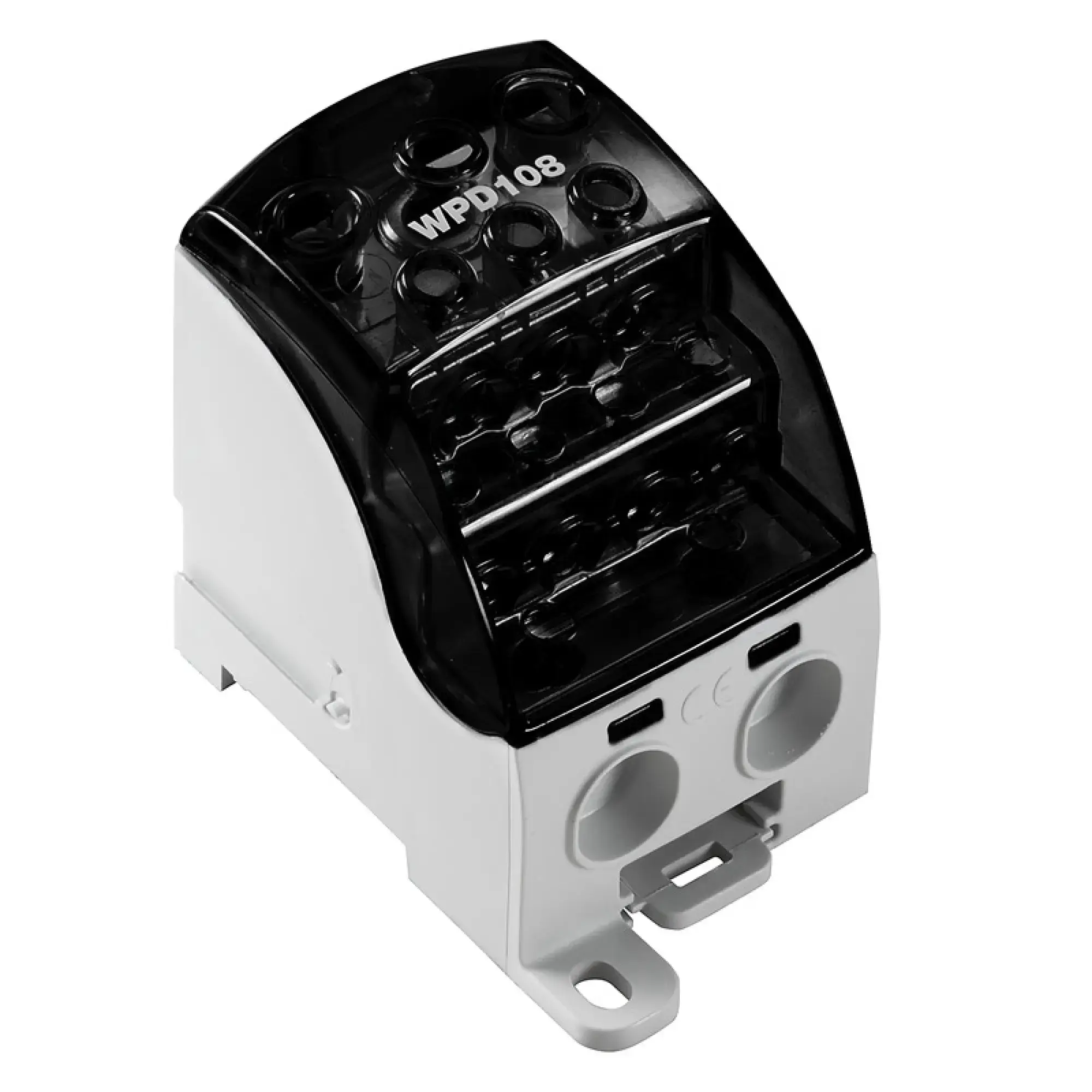 Weidmüller 2725380000 Potential distributor terminal, Screw connection, black, 120 mm², 400 A, 1000 V, Number of connections: 10, Number of levels: 1, Mounting plate, TS 35 (img_001) Weidmüller 2725380000 Potential distributor terminal, Screw connection, black, 120 mm², 400 A, 1000 V, Number of connections: 10, Number of levels: 1, Mounting plate, TS 35 (img_001)