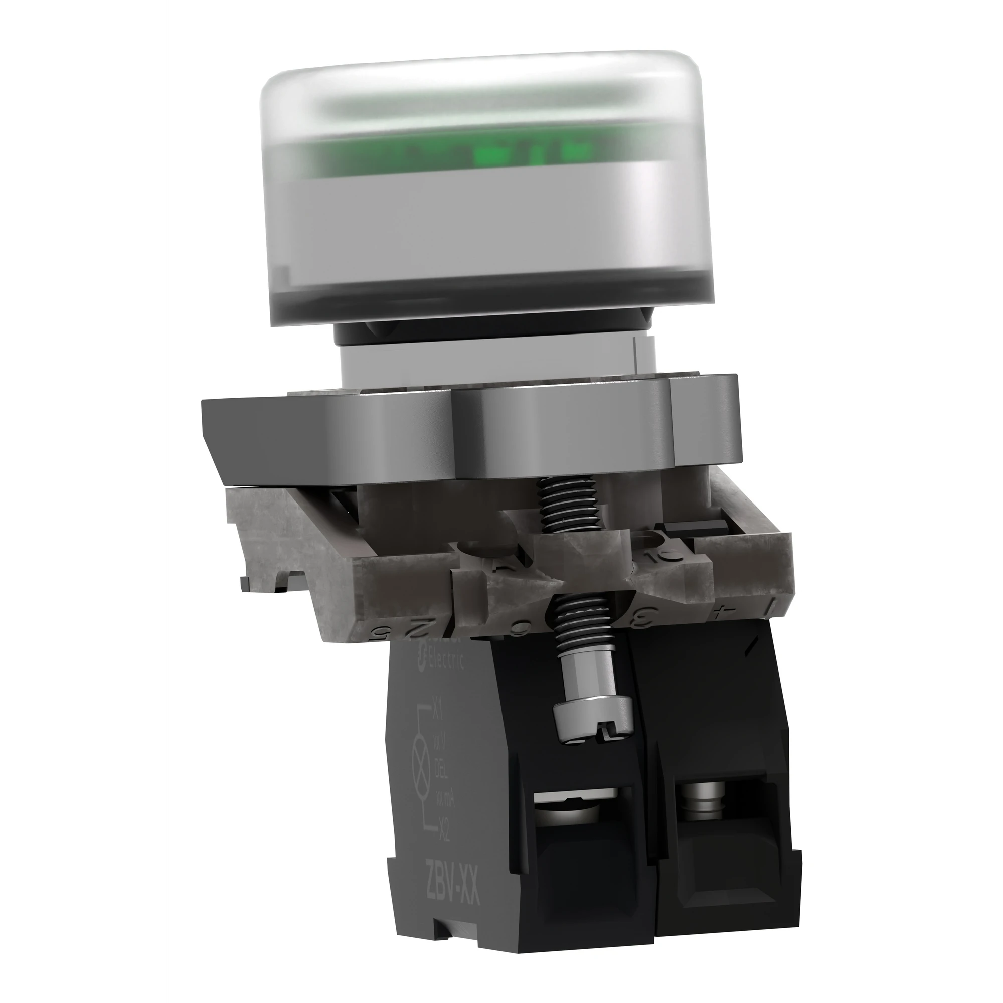 Schneider Electric XB4BP383BG5EX Illuminated push-button, Harmony XB4, metal, 22mm, green, unlabelled, momentary, with protective cover, 1S, 24-120V ACDC, ATEX (img_004) Schneider Electric XB4BP383BG5EX Illuminated push-button, Harmony XB4, metal, 22mm, green, unlabelled, momentary, with protective cover, 1S, 24-120V ACDC, ATEX (img_004)