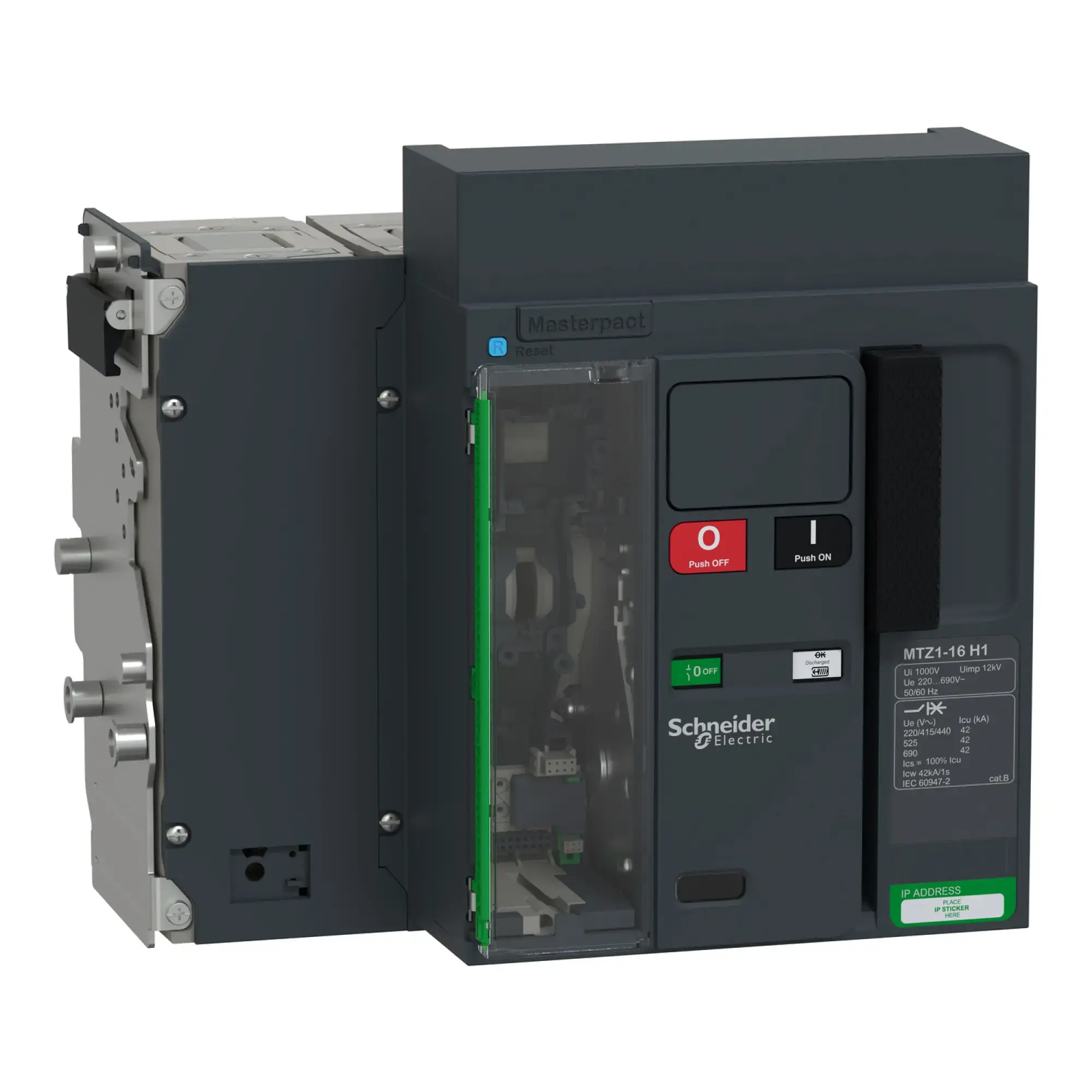 Schneider Electric LV947245 MasterPacT MTZ1 16 1600A H1 42kA/440VAC (Icu) 4P Grundschalter Einschub für MicroLogic Active (img_002) Schneider Electric LV947245 MasterPacT MTZ1 16 1600A H1 42kA/440VAC (Icu) 4P Grundschalter Einschub für MicroLogic Active (img_002)