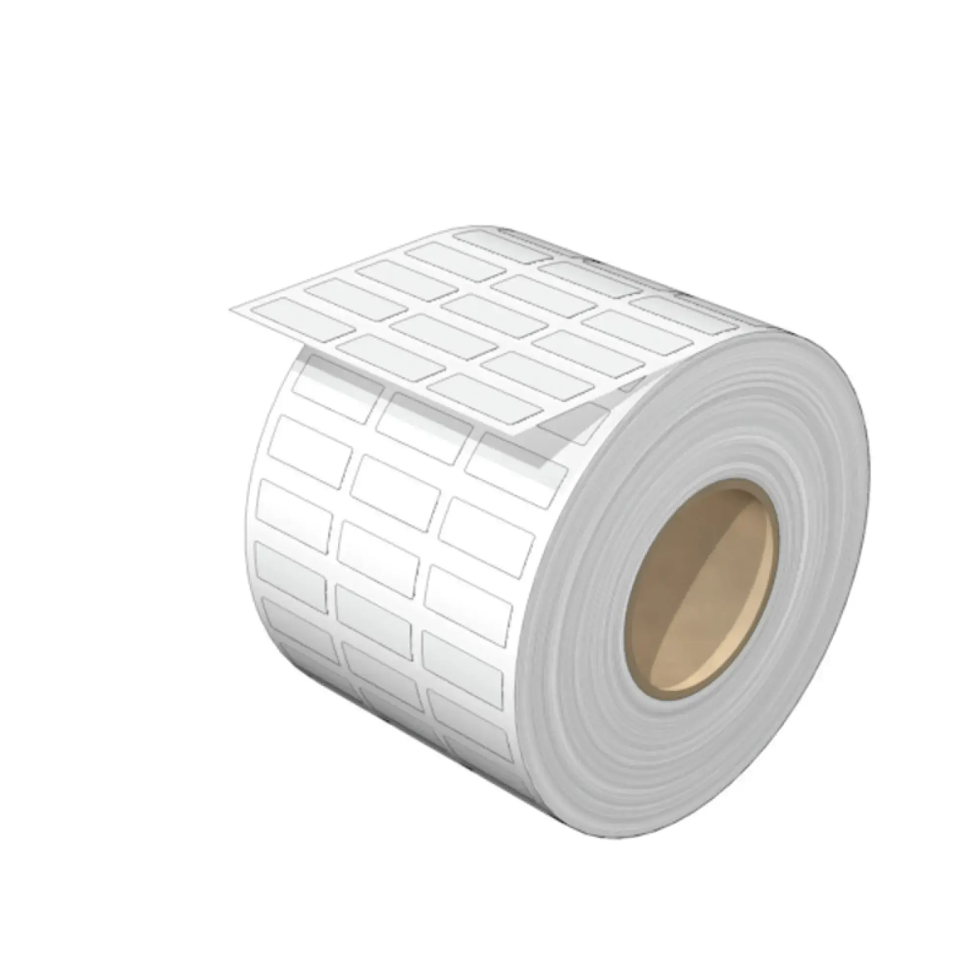 Weidmüller 2496810000 Device marking, Width: 20 mm, Polyester, white, Operating temperature range: -40...120 °C (img_001)