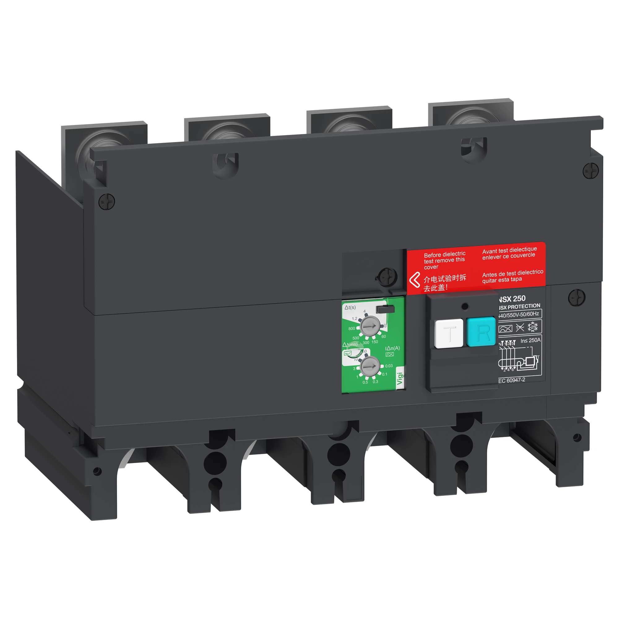 Schneider Electric LV429495 Residual Current Protection Add-on Module VigiPacT for ComPacT NSX 250 4P, 440 VAC to 550 VAC, 30 mA to 30 A, Type A (img_001) Schneider Electric LV429495 Residual Current Protection Add-on Module VigiPacT for ComPacT NSX 250 4P, 440 VAC to 550 VAC, 30 mA to 30 A, Type A (img_001)