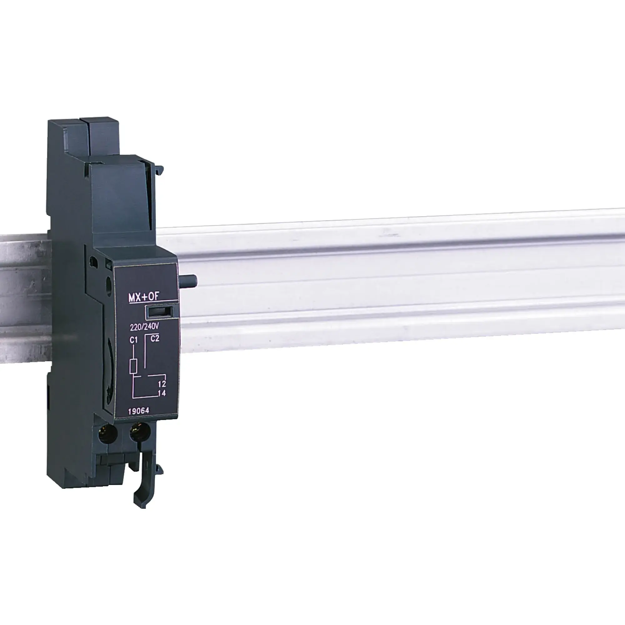 Schneider Electric 19066 Shunt trip unit, MX+auxiliary contact OF, 24 V AC (img_002) Schneider Electric 19066 Shunt trip unit, MX+auxiliary contact OF, 24 V AC (img_002)