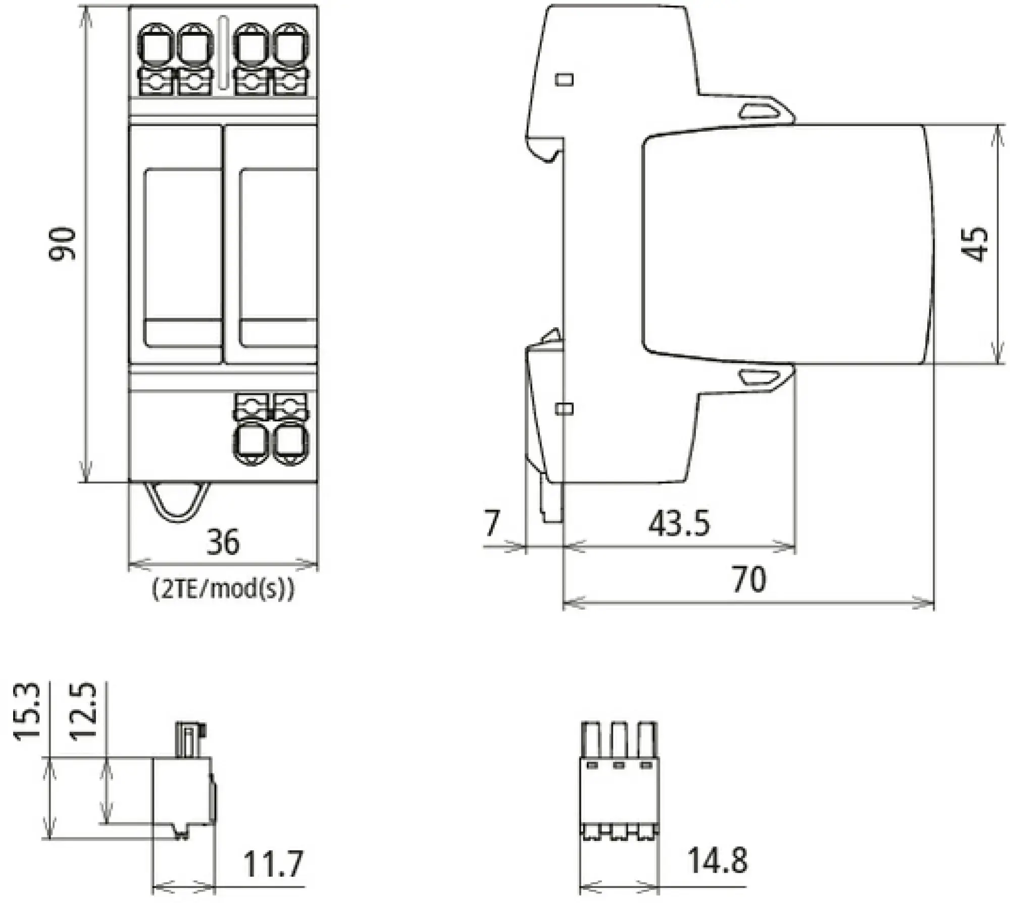 Dehn 942220 Type 2 surge arrester DEHNguard MP FM single-phase Uc 275V TN Systems (img_004)