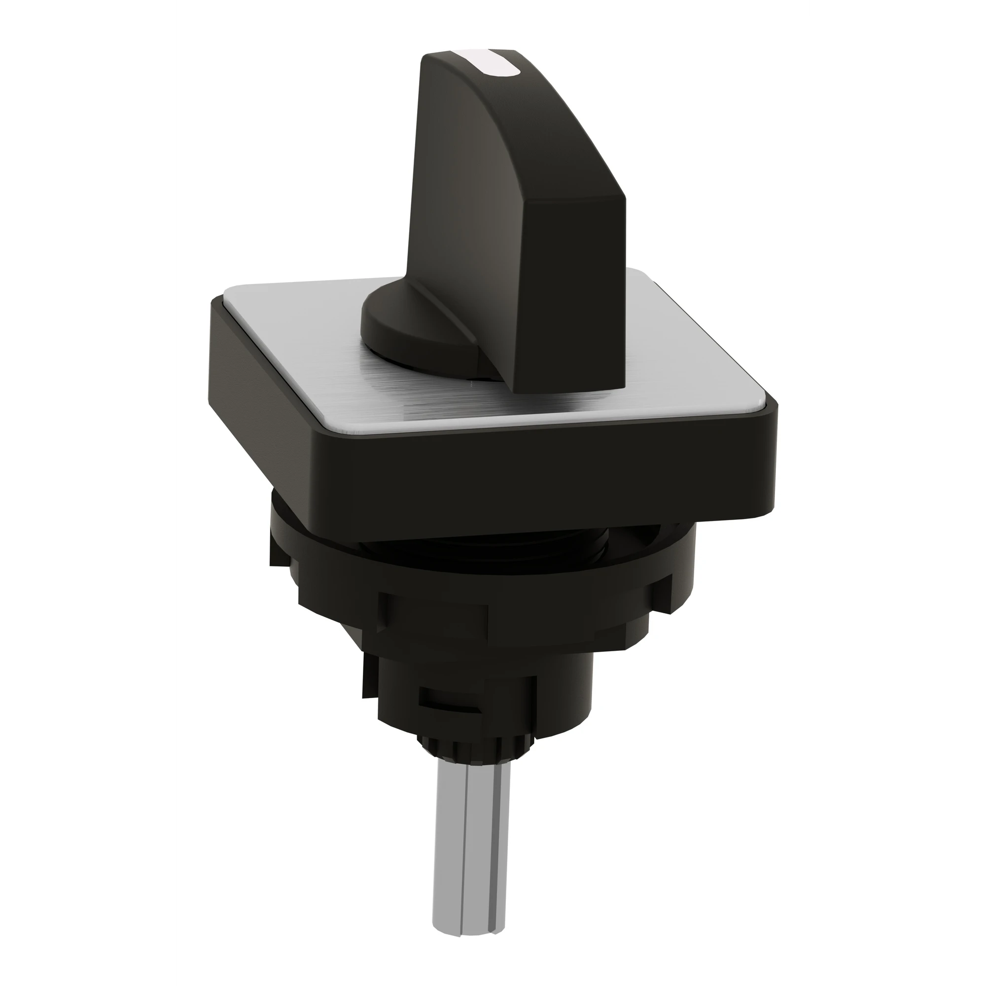 Schneider Electric KBC1H Actuating element 45x45mm, silver-colored - knob, black, for engraving (img_005) Schneider Electric KBC1H Actuating element 45x45mm, silver-colored - knob, black, for engraving (img_005)