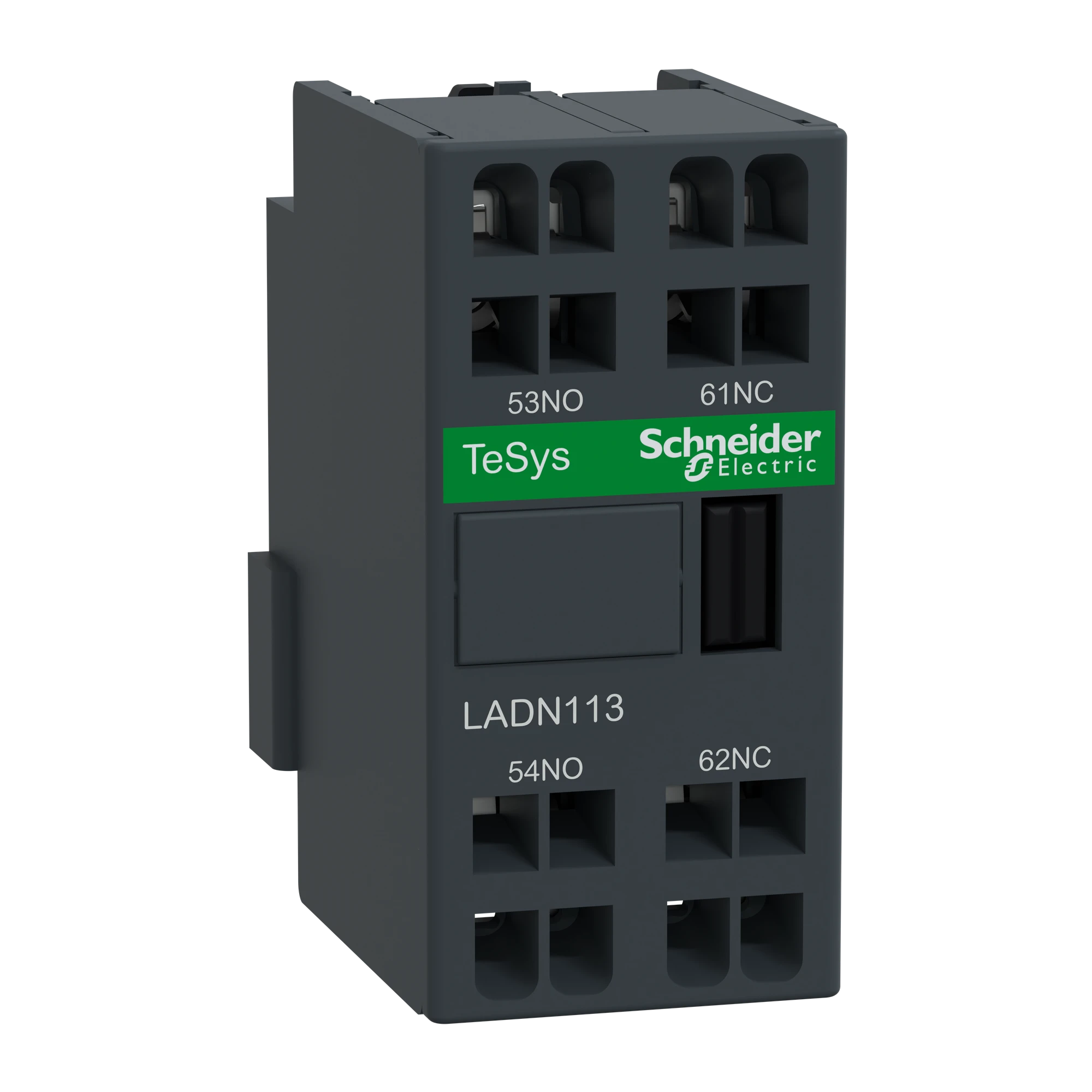 Schneider Electric LADN113 Auxiliary contact block, 1NO+1NC, spring-type terminal (img_001) Schneider Electric LADN113 Auxiliary contact block, 1NO+1NC, spring-type terminal (img_001)
