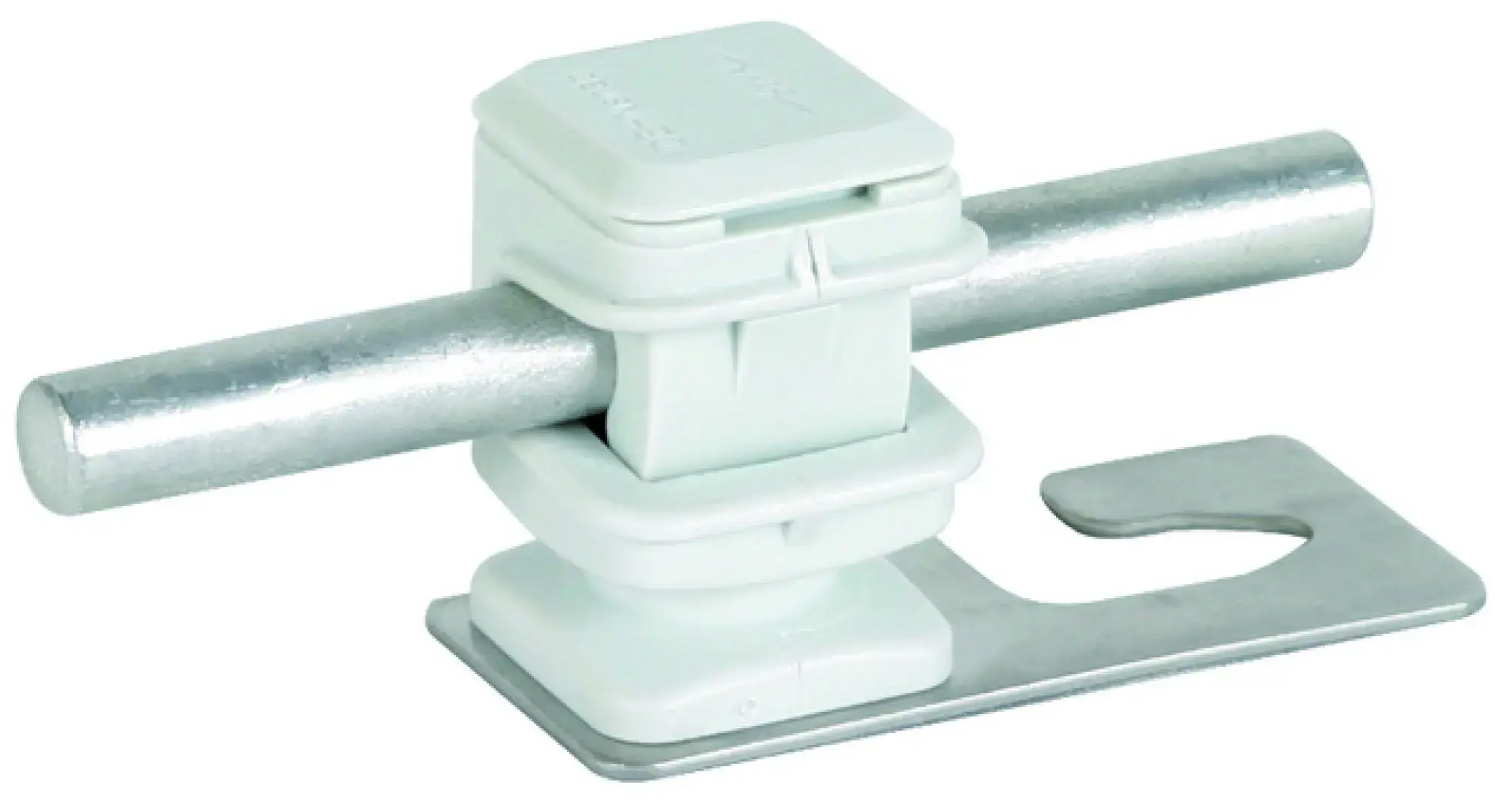 Dehn 204906 Roof cond. holder f. corrug. sheet roofs prof. 5/8 w. DEHNsnap 8mm StSt/pl. grey (img_001)