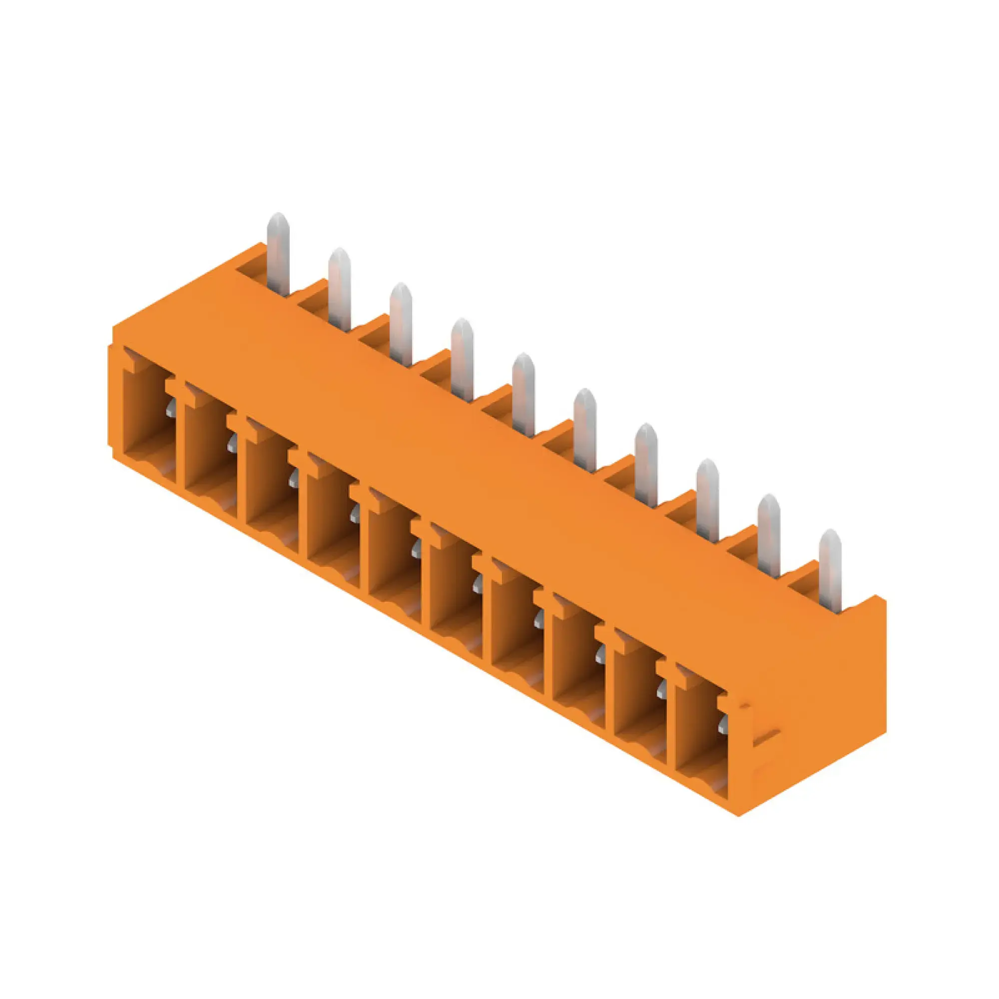 Weidmüller 1037580000 PCB connector (board connection), 160 V, 17.5 A, Pitch in mm: 3.81, Number of poles: 10, THT solder connection, Box (img_001)