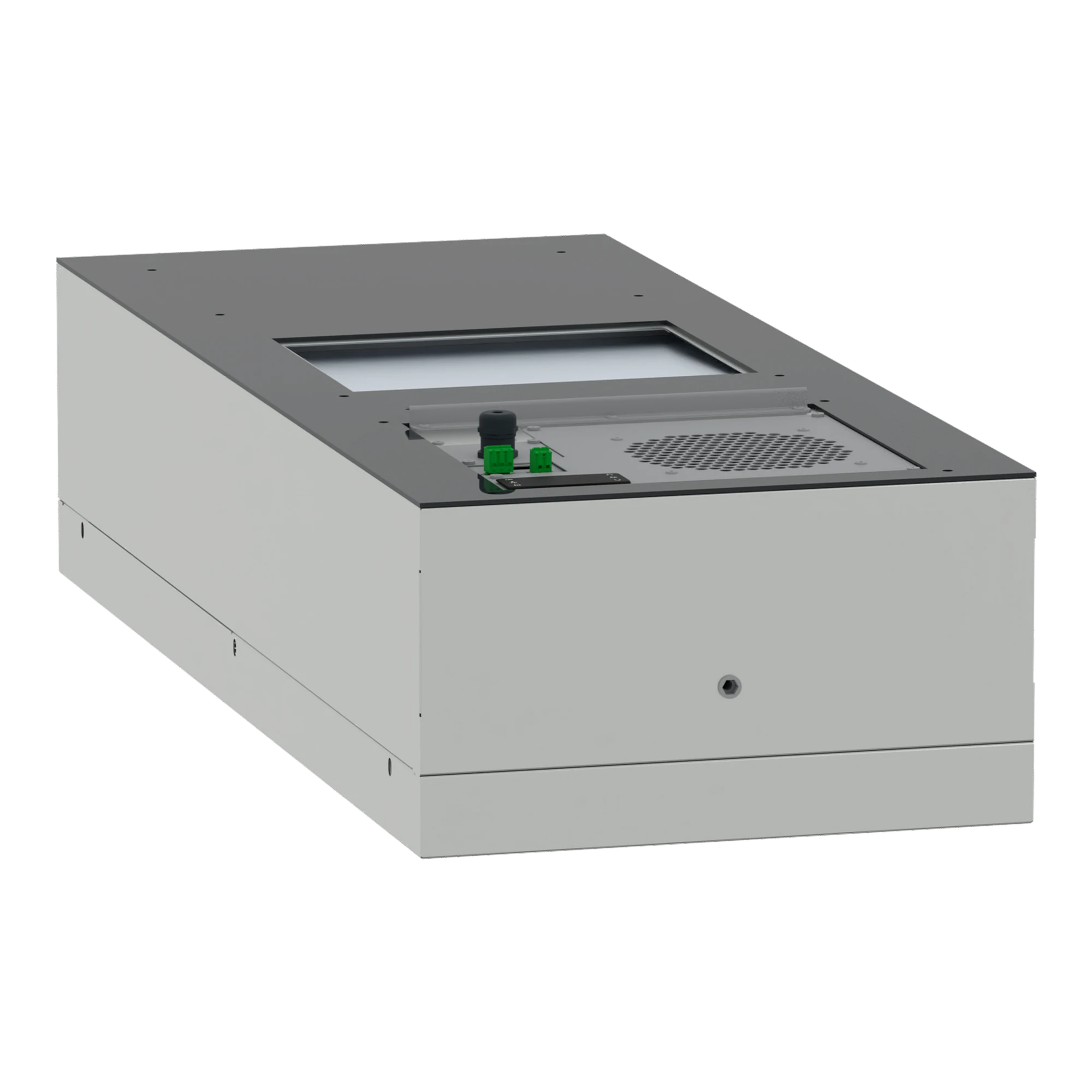 Schneider Electric NSYCUHD1K62P4DG Outdoor Wall-Mount Cooling Unit, Climasys CU, 1600W, 2 Pole, 400/460V, 50/60Hz, IP55 (img_007) Schneider Electric NSYCUHD1K62P4DG Outdoor Wall-Mount Cooling Unit, Climasys CU, 1600W, 2 Pole, 400/460V, 50/60Hz, IP55 (img_007)