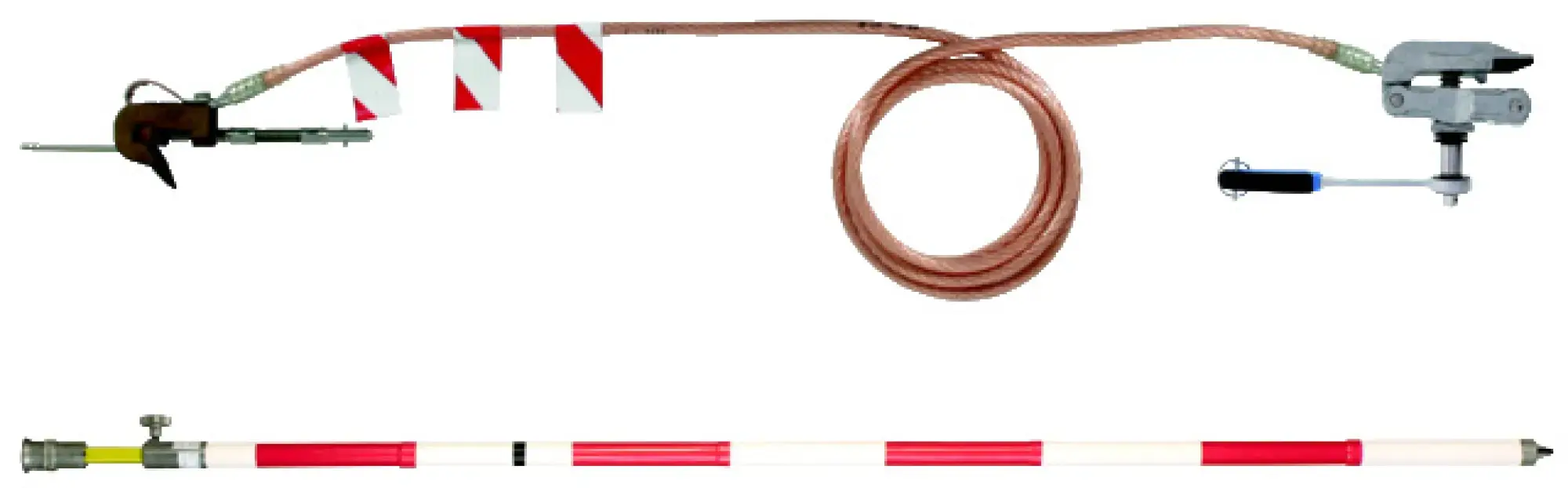 Dehn 750218 Earthing device f. railways f. overhead lines (not profile-free) w. ratchet-KIT- (img_001) Dehn 750218 Earthing device f. railways f. overhead lines (not profile-free) w. ratchet-KIT- (img_001)