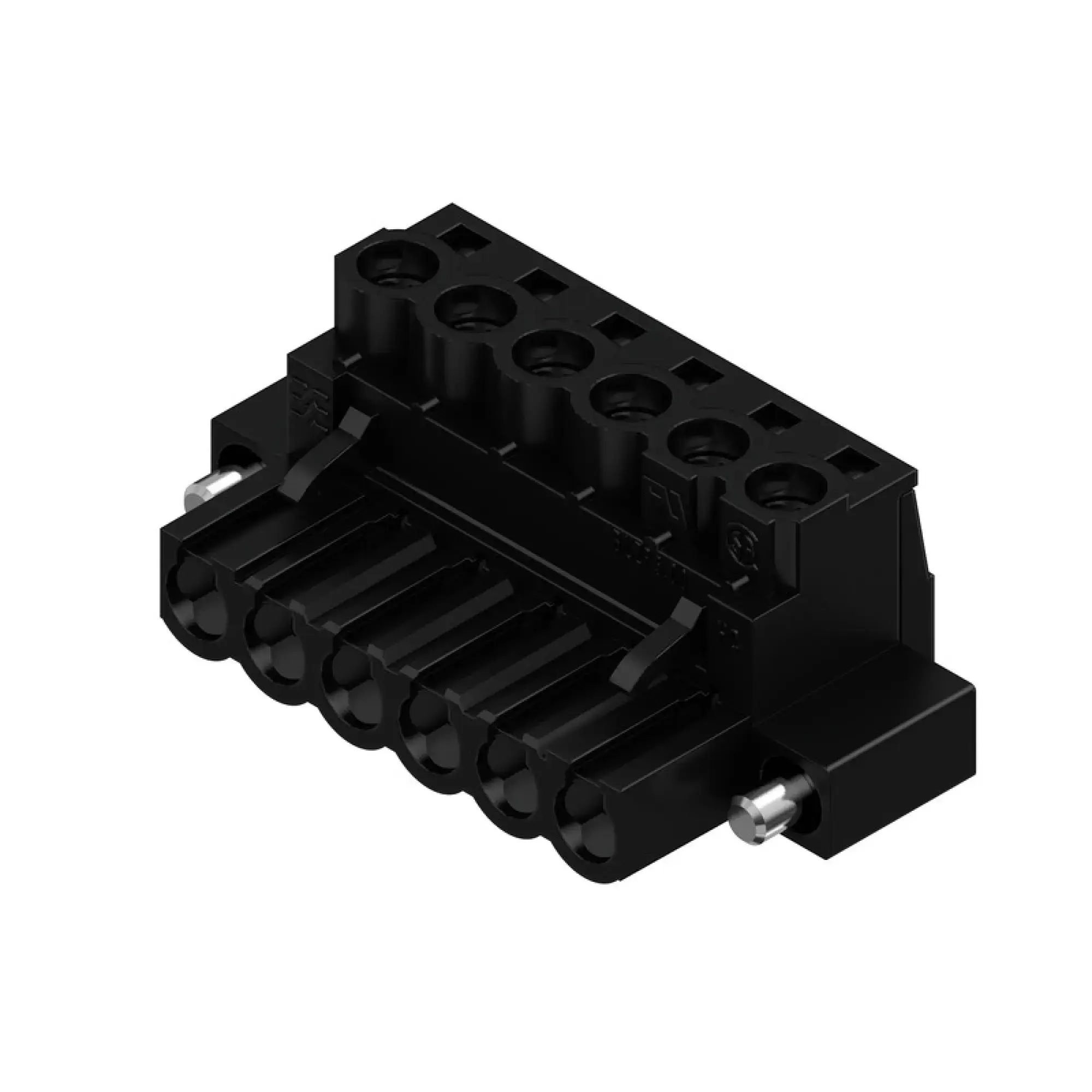 Weidmüller 1955990000 PCB connector (wire connection), 320 V, 23 A, Pitch in mm: 5.00, 4 mm², Number of poles: 6, Clamping yoke connection, Box (img_001)