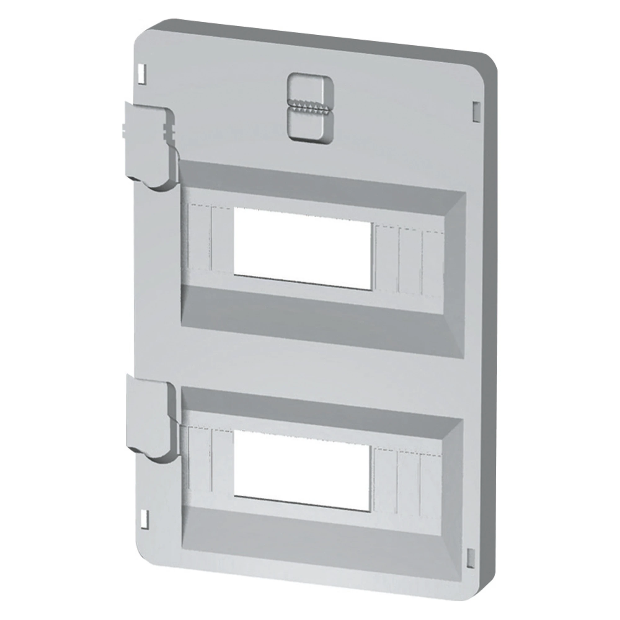 GEWISS GW44853 FRONT PANEL WITH WINDOWS 14 MODULES 316X396 ENCLOSURES - GREY RAL7035 (img_001)