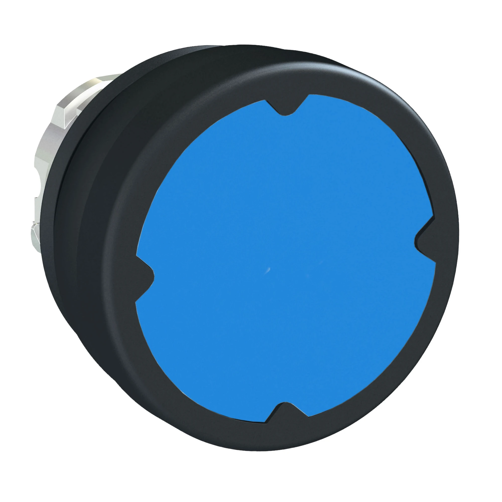 Schneider Electric ZB4BC680 Push button, front element, Harmony XB4, metal, 22mm, blue, unmarked, momentary, sealing gasket (img_001) Schneider Electric ZB4BC680 Push button, front element, Harmony XB4, metal, 22mm, blue, unmarked, momentary, sealing gasket (img_001)