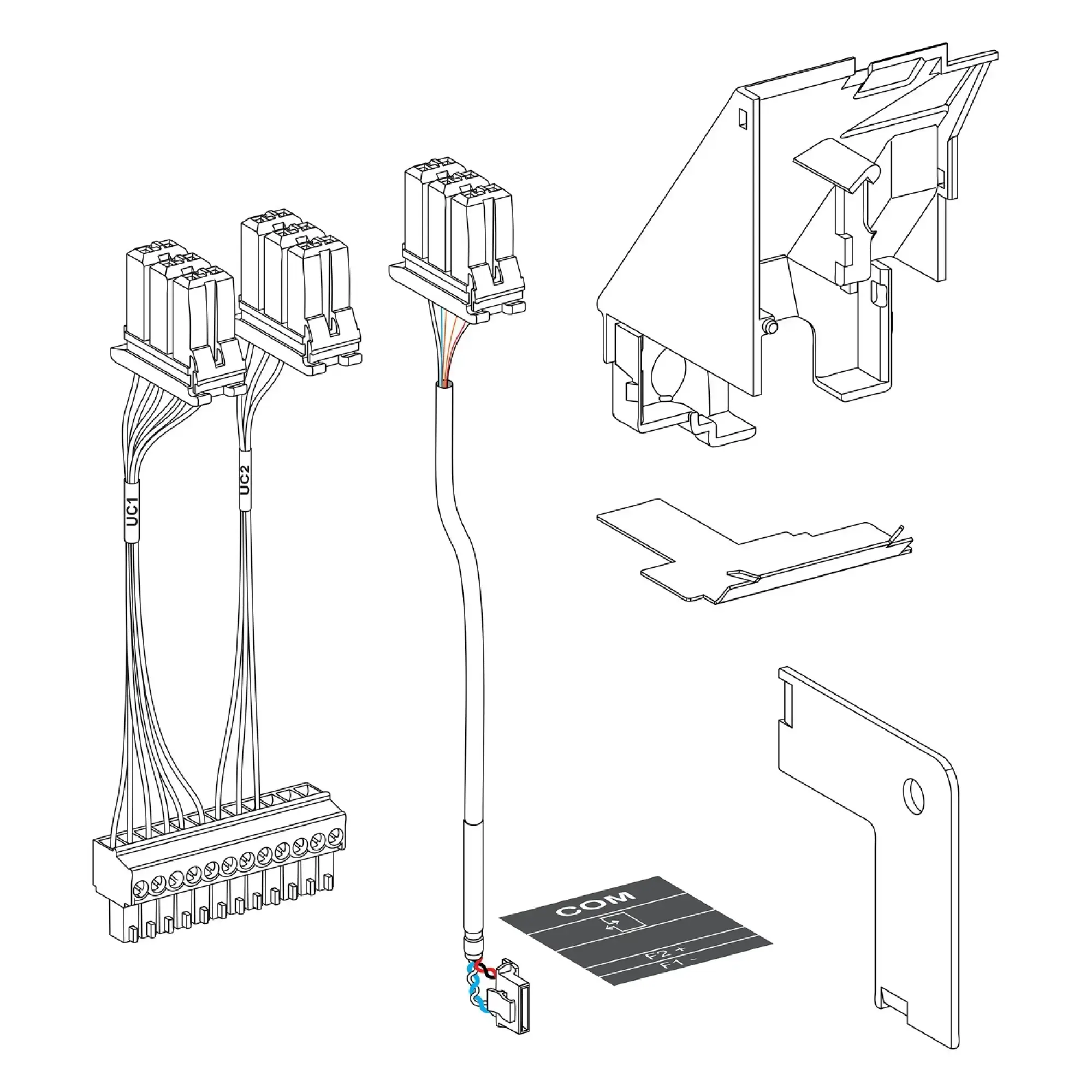 Schneider Electric LV836131FS Steuer- und Auslösegerät Micrologic X Verdrahtungsset m. O AAF - für MTZ2/MTZ3 ULP- Ersatzteil p LV836131FS (img_001)