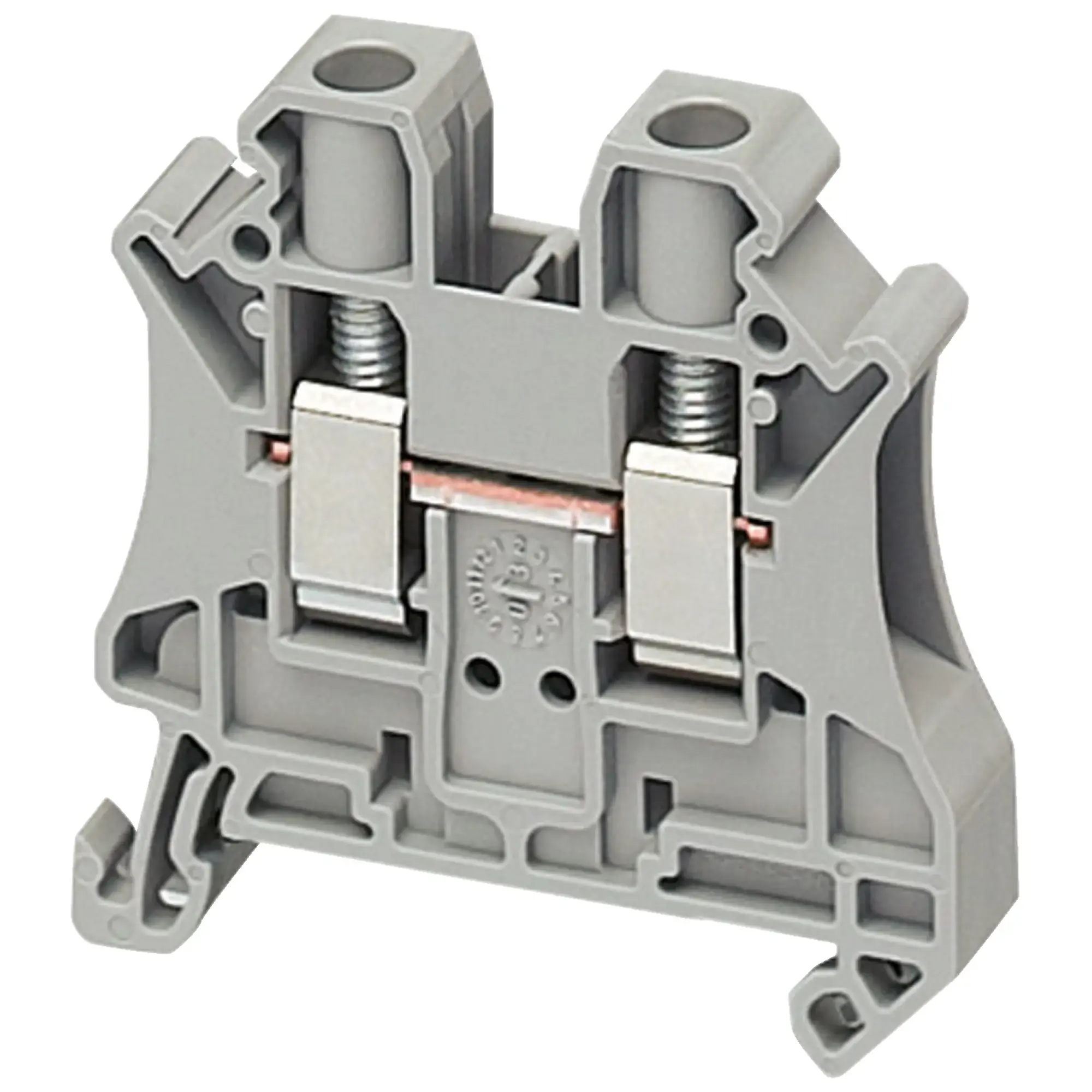 Schneider Electric NSYTRV62 Linergy Terminal Block for Continuity, 6mm2, 41A, 1 level, 1x1, Screw, grey (img_002)