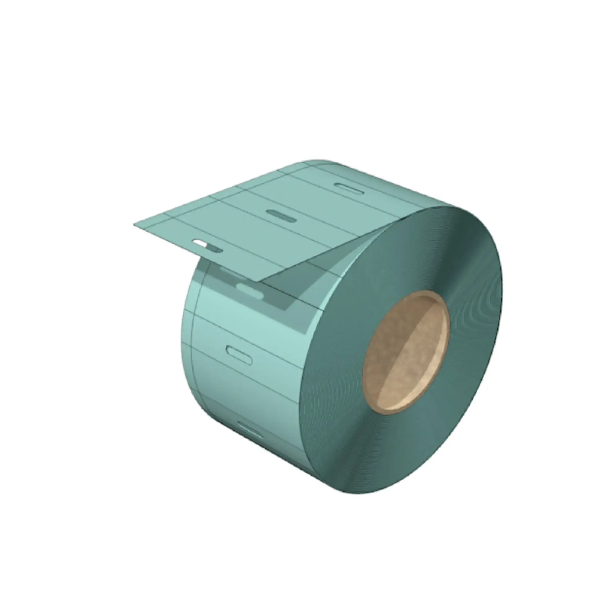 Weidmüller 2799210000 Device marking, Width: 50 mm, Printed characters: without, Polypropylene, Turquoise, Operating temperature range: -50...100 °C (img_001)