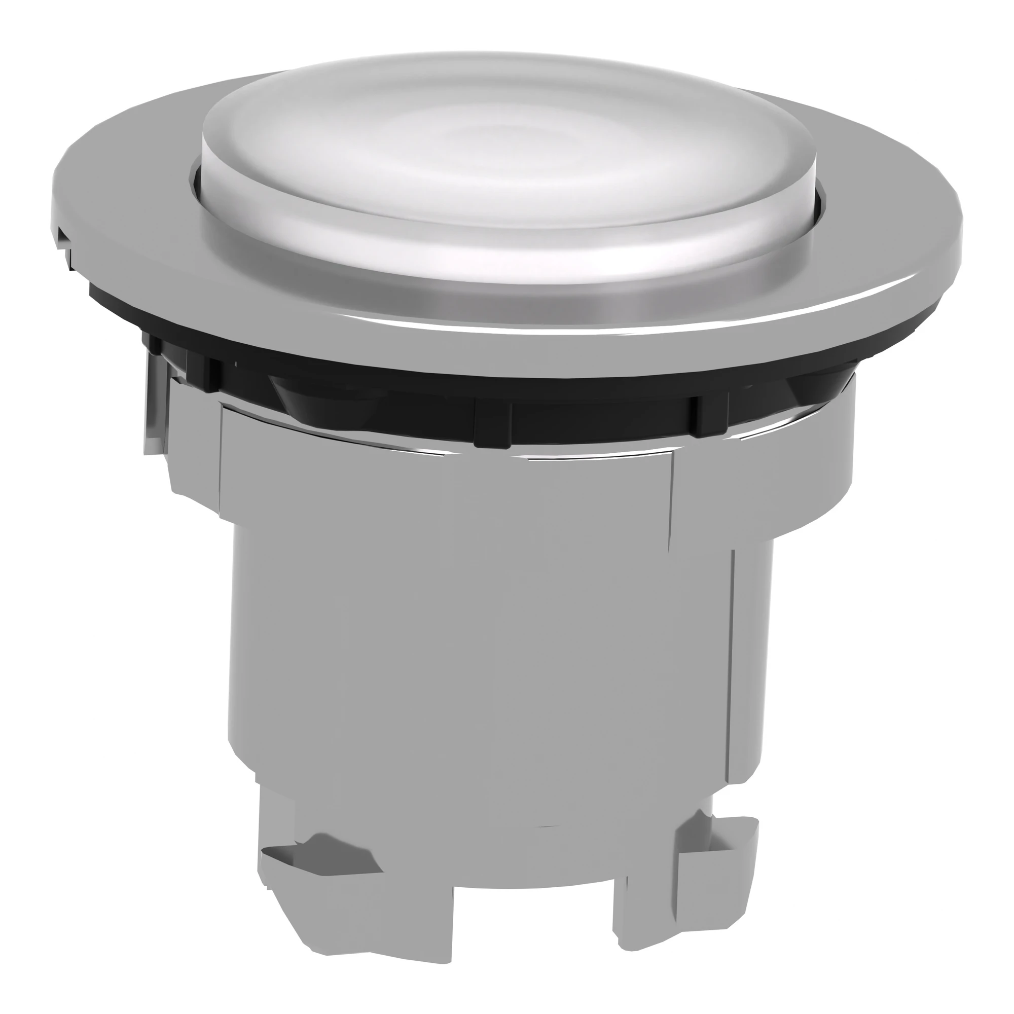 Schneider Electric ZB4FW113 Illuminated pushbutton, front element, Harmony XB4F, metal, 30mm, white, protruding, unmarked, for universal LED (img_006)