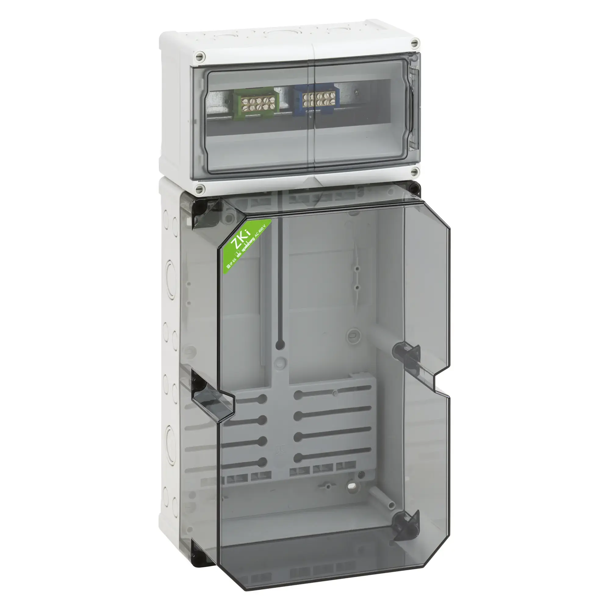 Spelsberg 74901101 Meter housing, Type of protection IP54/IP65 , Impact strength IK08, Protection class II, Rated voltage 400V AC, Halogen free (img_001)