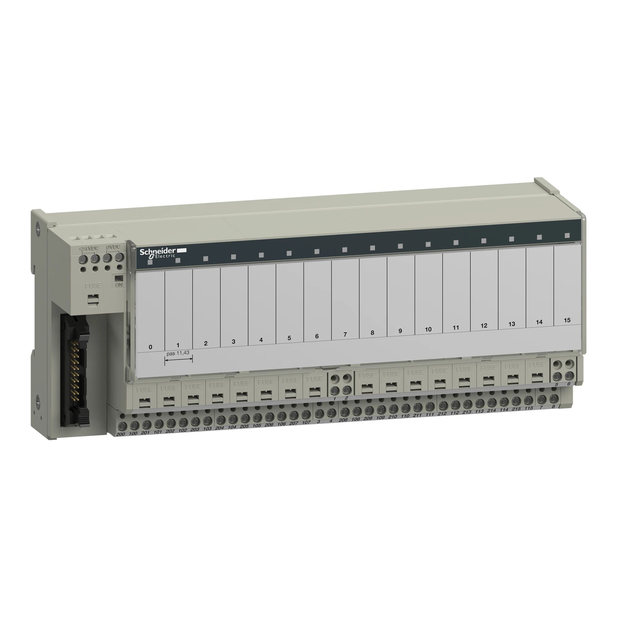 Schneider Electric ABE7P16T214 BASE FOR EM/SS REL. SAF/CHAN. 16 O-WITHOUT COMMONS- (img_001) Schneider Electric ABE7P16T214 BASE FOR EM/SS REL. SAF/CHAN. 16 O-WITHOUT COMMONS- (img_001)
