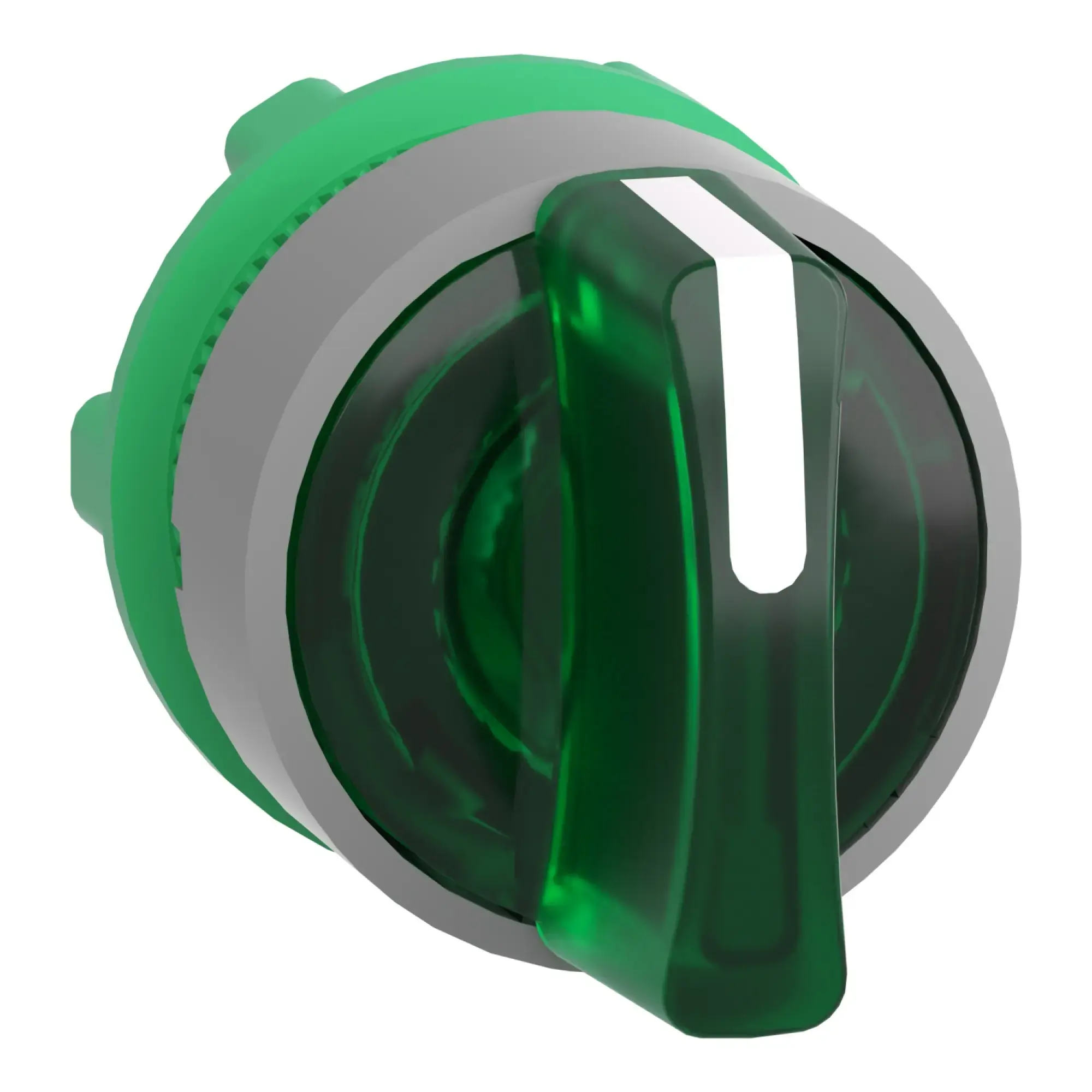 Schneider Electric ZB5AK1733C0 Illuminated Selector Switch, Front Element, Harmony XB5, Plastic, 22mm, Green, for Universal LED, 3 Positions, Momentary Left (img_009)