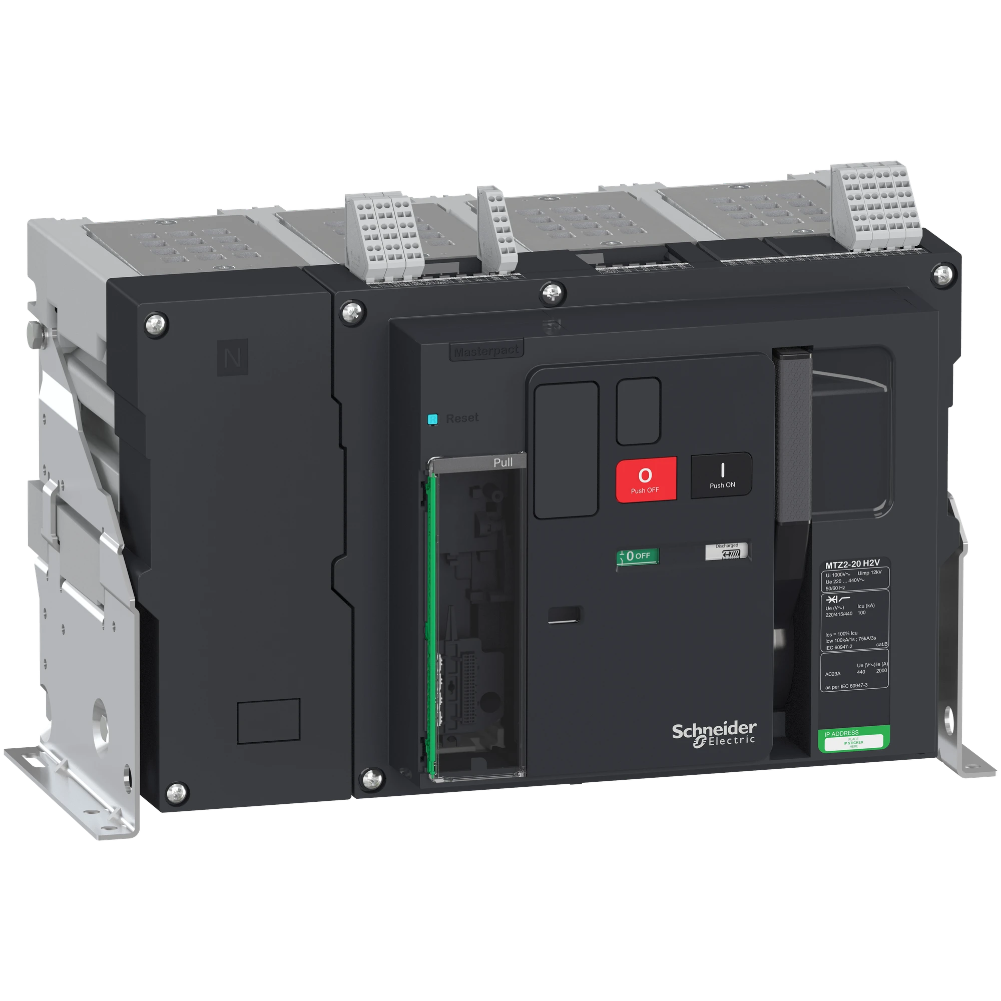 Schneider Electric LV846184 MasterPact MTZ2 2000A H2V Icu=Icw=100kA 4P Fixed-mounted Circuit Breaker (img_001) Schneider Electric LV846184 MasterPact MTZ2 2000A H2V Icu=Icw=100kA 4P Fixed-mounted Circuit Breaker (img_001)