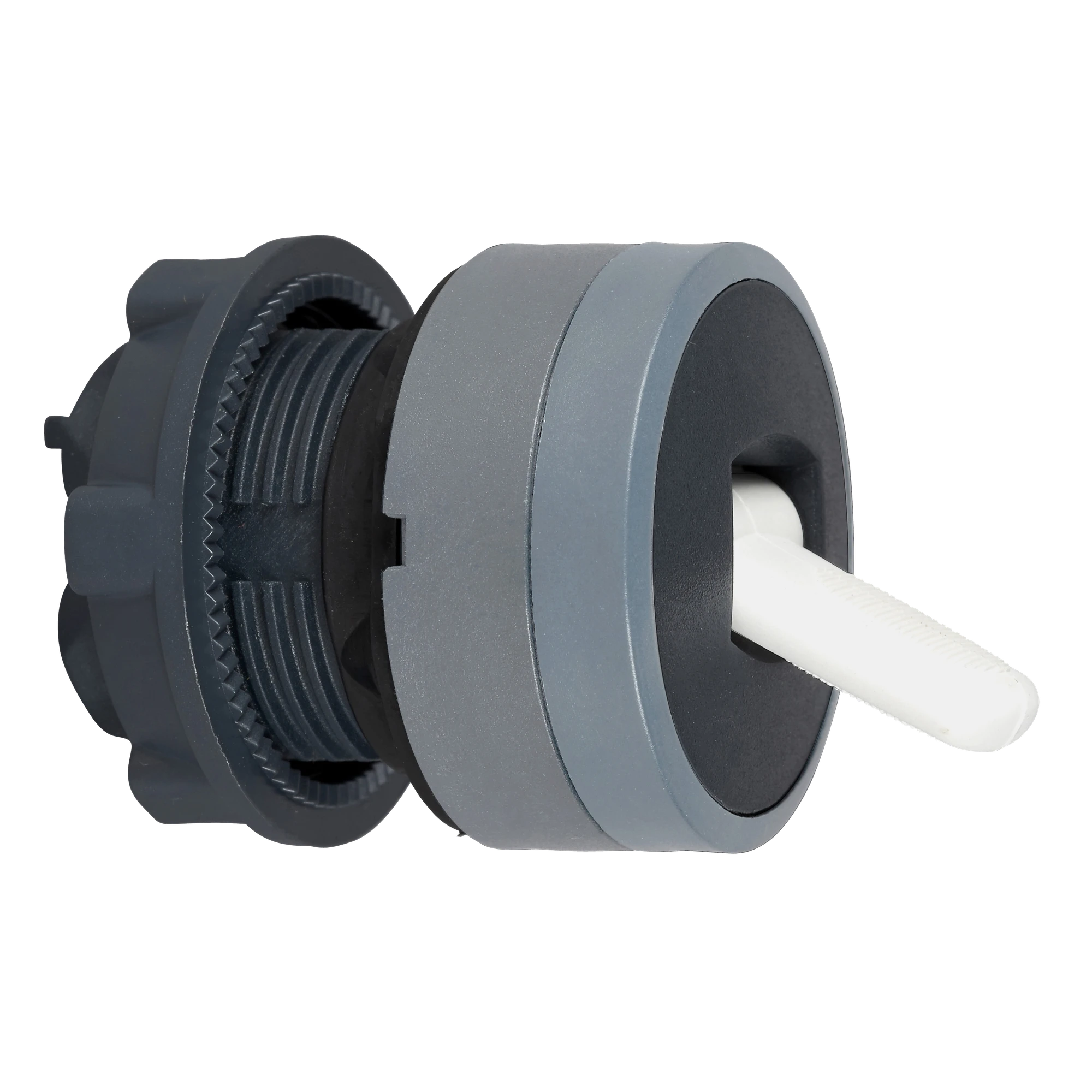 Schneider Electric ZB5AD48C0 Toggle switch, front element, Harmony XB5, plastic, 22mm, light gray, black, 2 positions, momentary (img_001)