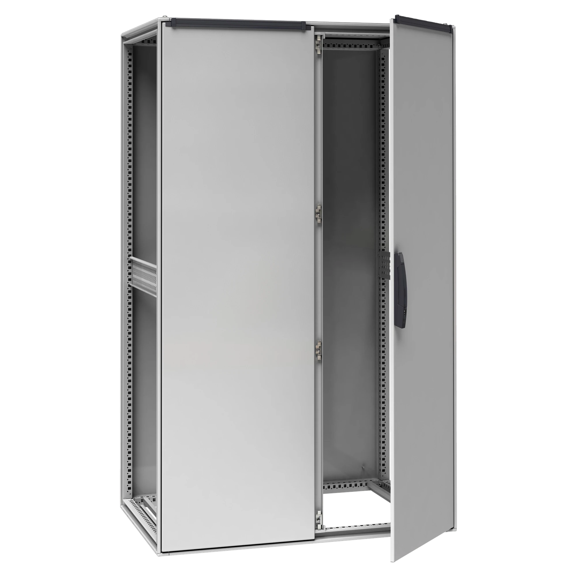 Schneider Electric NSYSF2012802D Steel floor-standing enclosure Spacial SF without mounting plate, pre-assembled, 2000x1200x800mm, 2 doors (img_001)