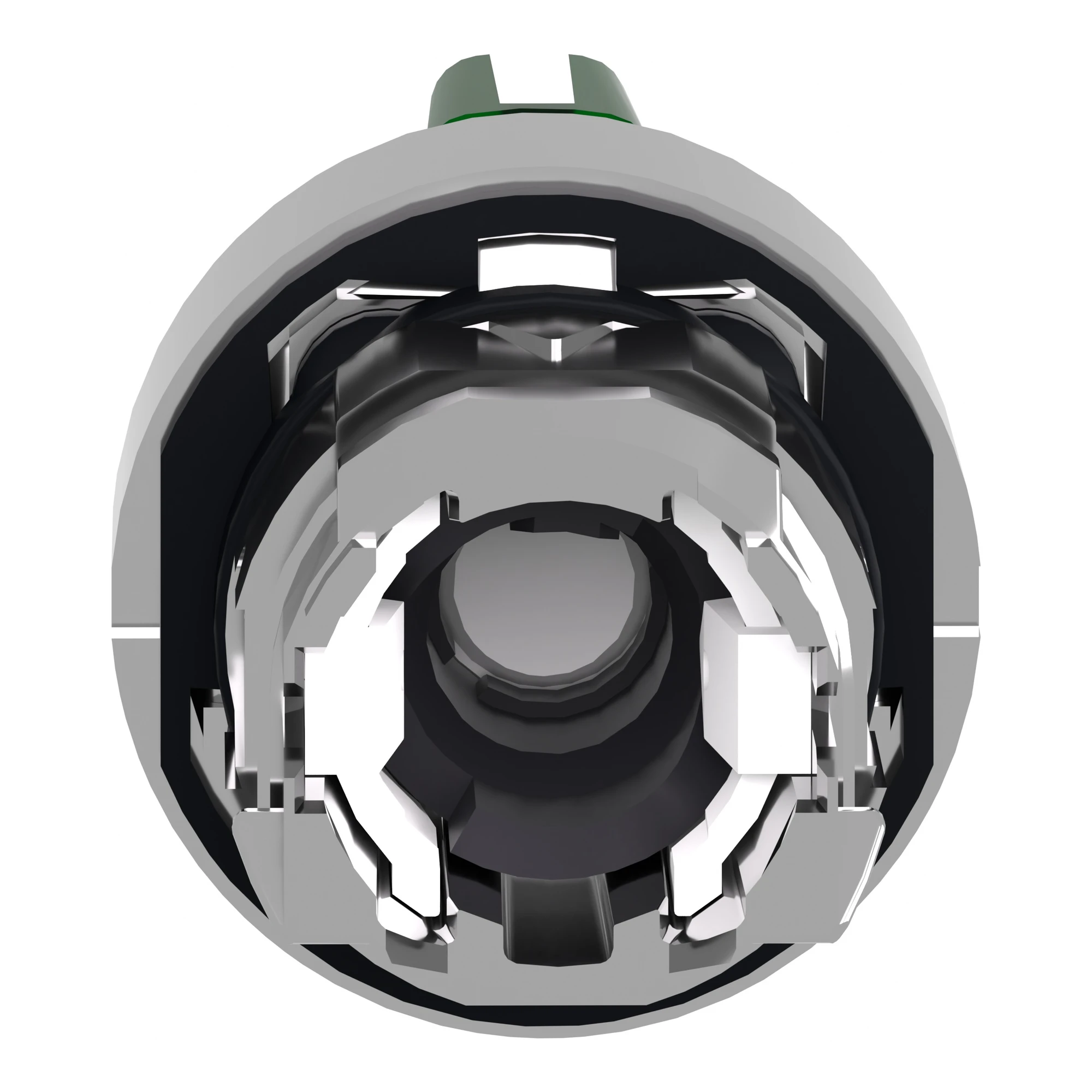 Schneider Electric ZB4BK1833 Illuminated selector switch, front element, Harmony XB4, metal, 22mm, green, for universal LED, 3 positions, momentary right (img_002)