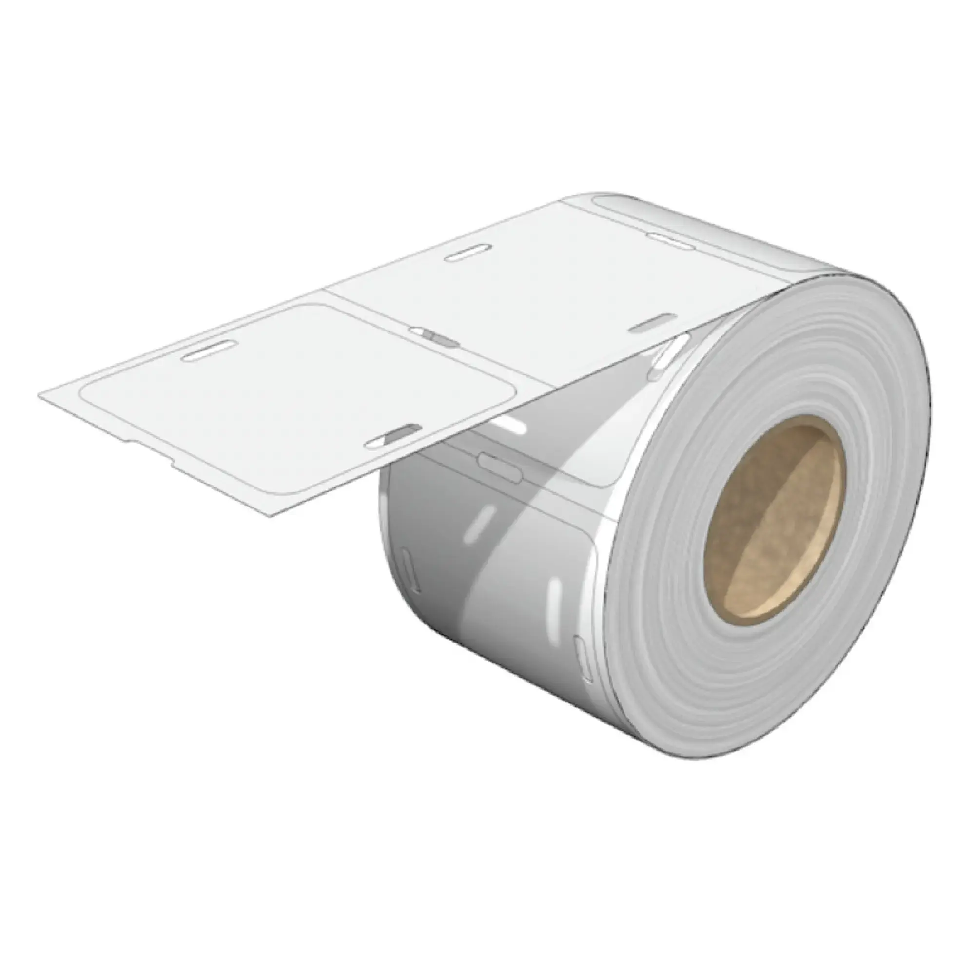 Weidmüller 2539380000 Device marking, Width: 55 mm, Polypropylene, white, Operating temperature range: -50...100 °C (img_001)