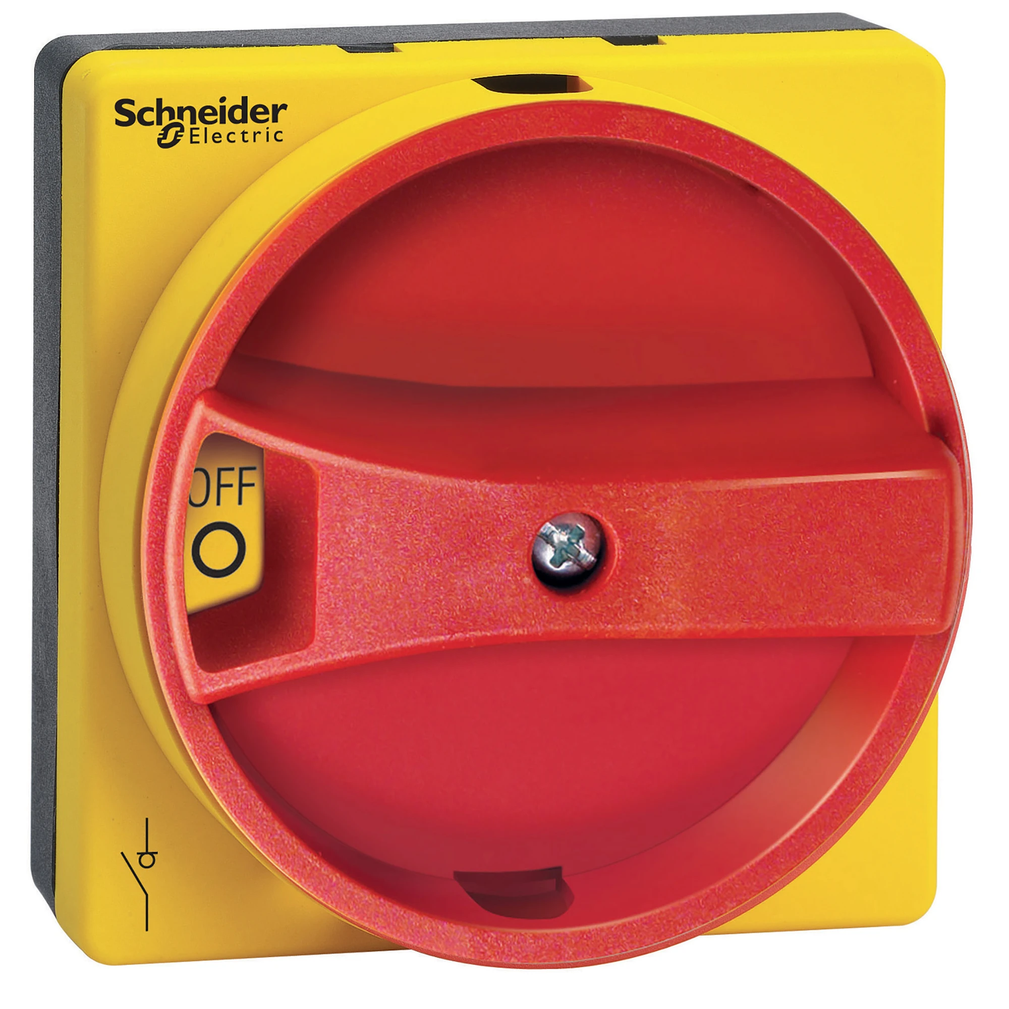 Schneider Electric VLSH1S5R TeSys VLS Rotary Handle, IEC IP65 and NEMA in Red/Yellow, 65x65mm Flat (img_001) Schneider Electric VLSH1S5R TeSys VLS Rotary Handle, IEC IP65 and NEMA in Red/Yellow, 65x65mm Flat (img_001)