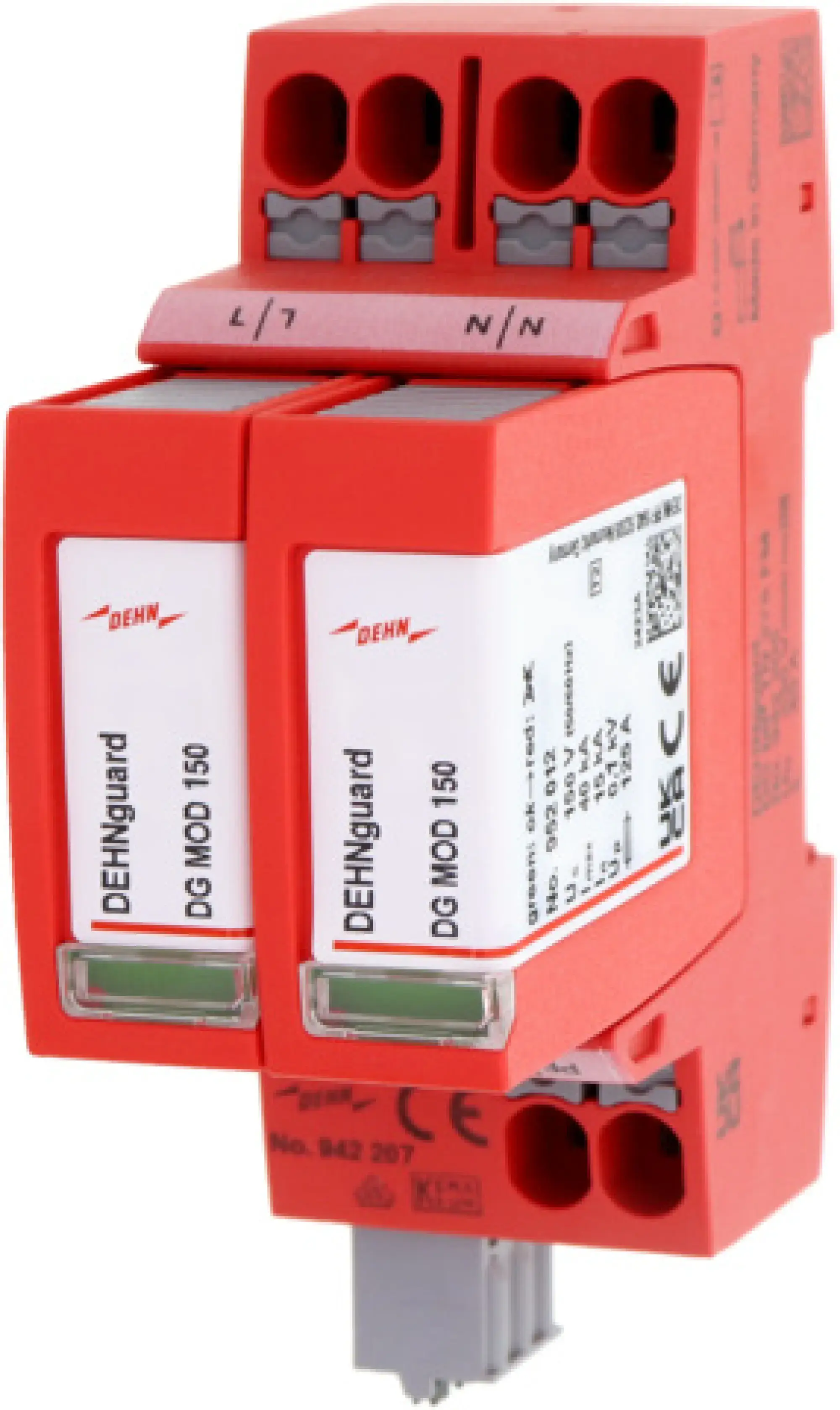 Dehn 942207 Type 2+3 surge arrester DEHNguard MP FM single-phase Uc 150V TN Systems (img_001) Dehn 942207 Type 2+3 surge arrester DEHNguard MP FM single-phase Uc 150V TN Systems (img_001)