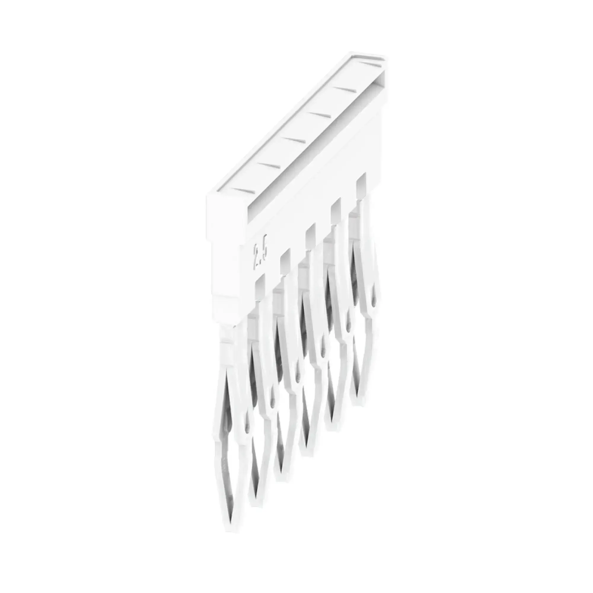 Weidmüller 2831600000 Cross-connector (terminal), Plugged, white, 24 A, Number of poles: 6, Pitch in mm: 5.10, Insulated: Yes, Width: 28.3 mm (img_001) Weidmüller 2831600000 Cross-connector (terminal), Plugged, white, 24 A, Number of poles: 6, Pitch in mm: 5.10, Insulated: Yes, Width: 28.3 mm (img_001)