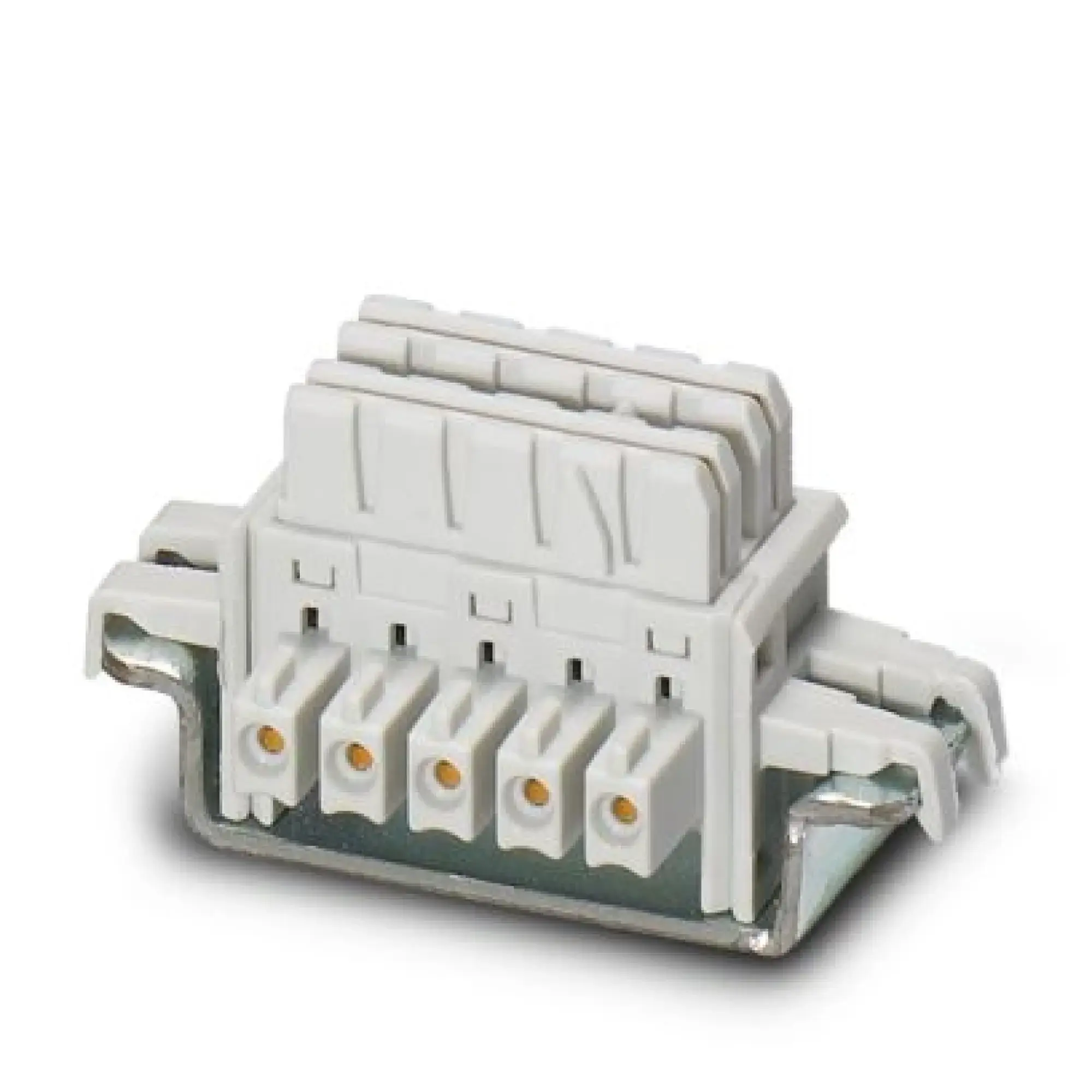 Phoenix Contact 1314664 DIN rail bus connector ME 6,2 TBUS-2 1,5/5-ST-3,81 KMGY VPE100 (img_001)