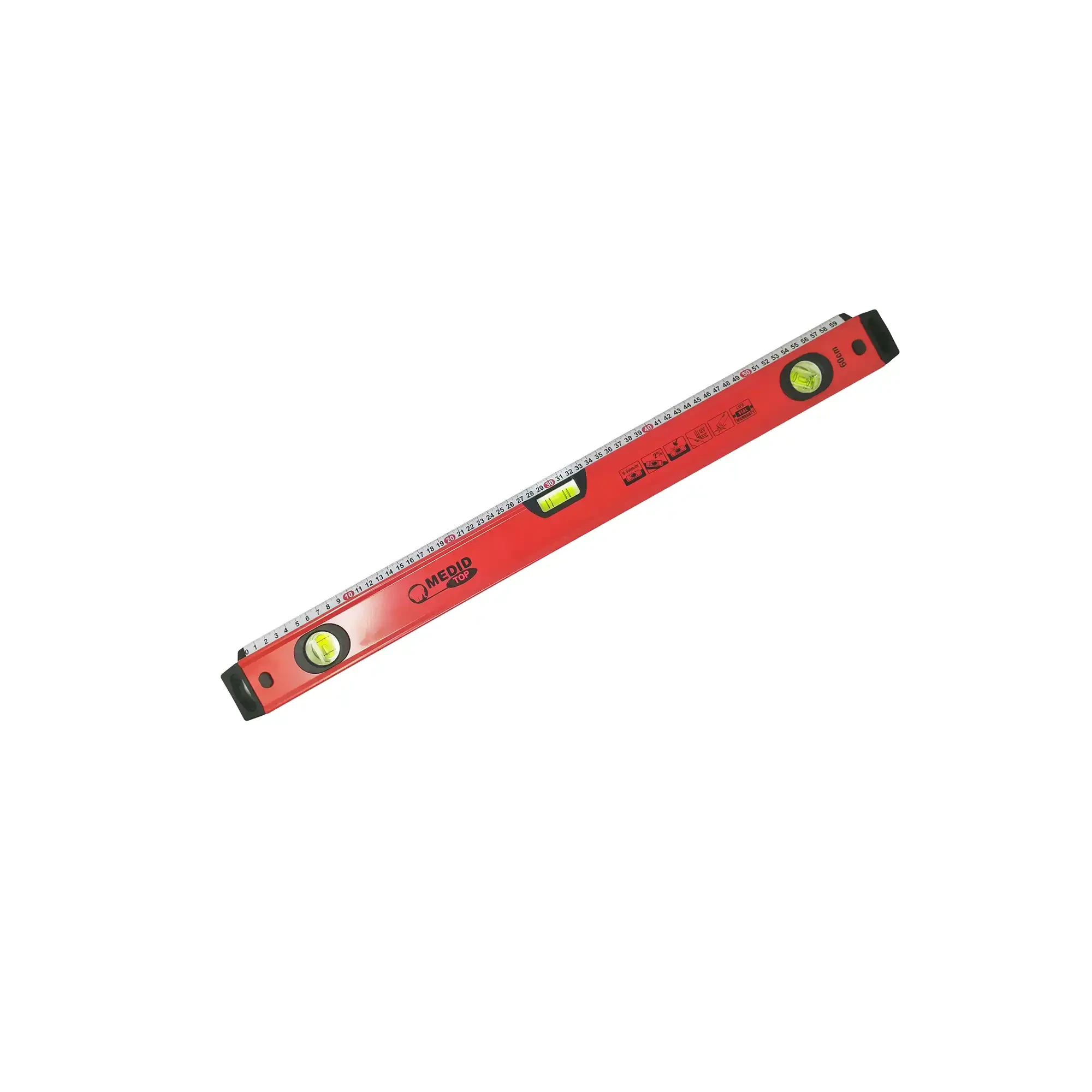 MEDID 77060 Aluminium spirit level with ruler 60 cm (img_002)