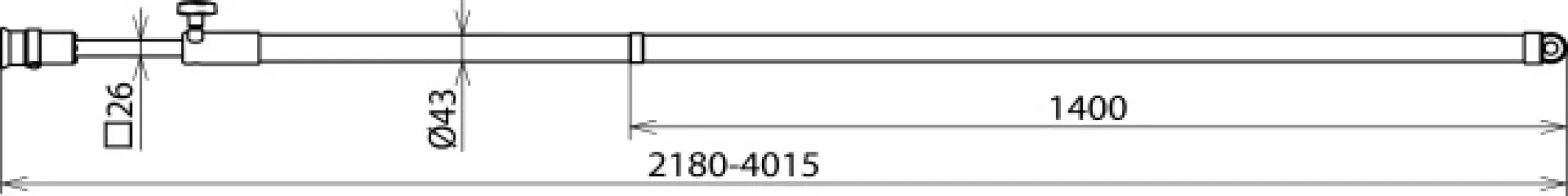 Dehn 769400 Telescopic earthing stick L 2180-4015mm w. SQL cone coupling (img_002) Dehn 769400 Telescopic earthing stick L 2180-4015mm w. SQL cone coupling (img_002)