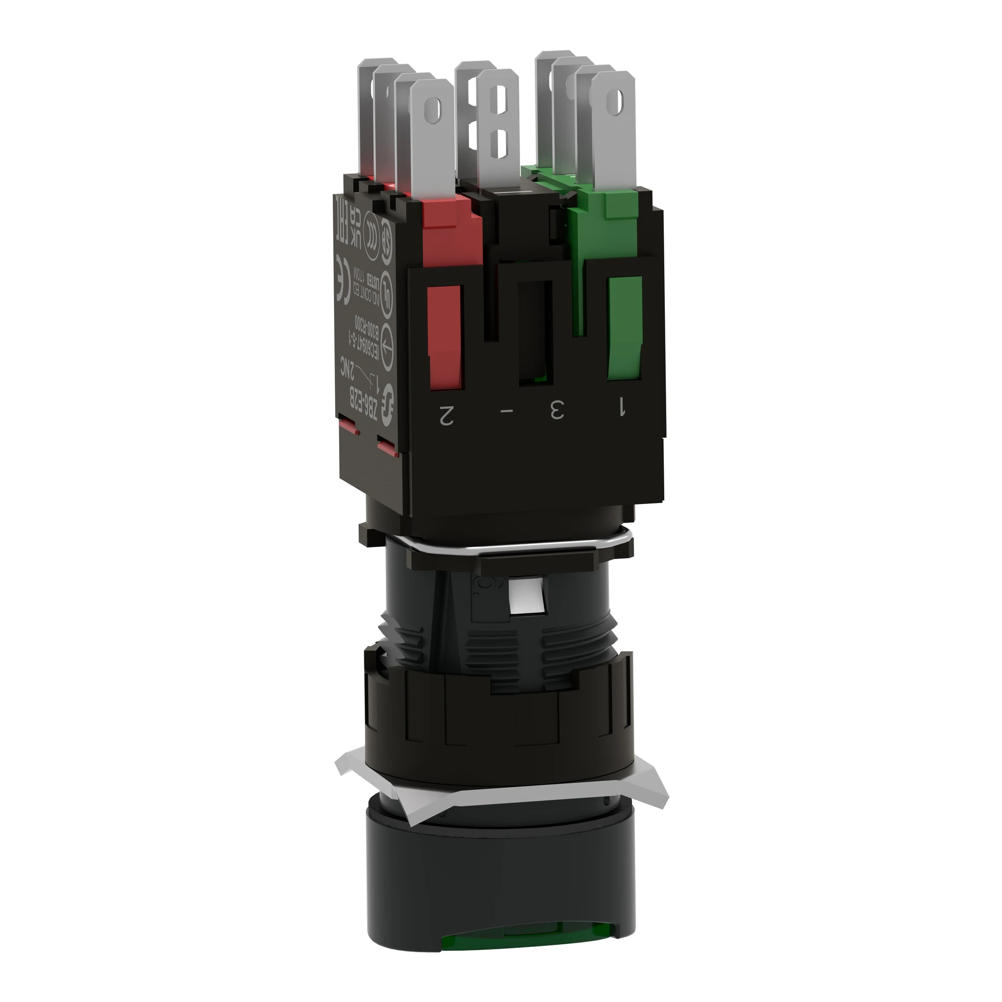 Schneider Electric XB6AW3B5B Illuminated pushbutton, green Ø 16, flat, without latching, 24 V, 1NO+1NC (img_006) Schneider Electric XB6AW3B5B Illuminated pushbutton, green Ø 16, flat, without latching, 24 V, 1NO+1NC (img_006)