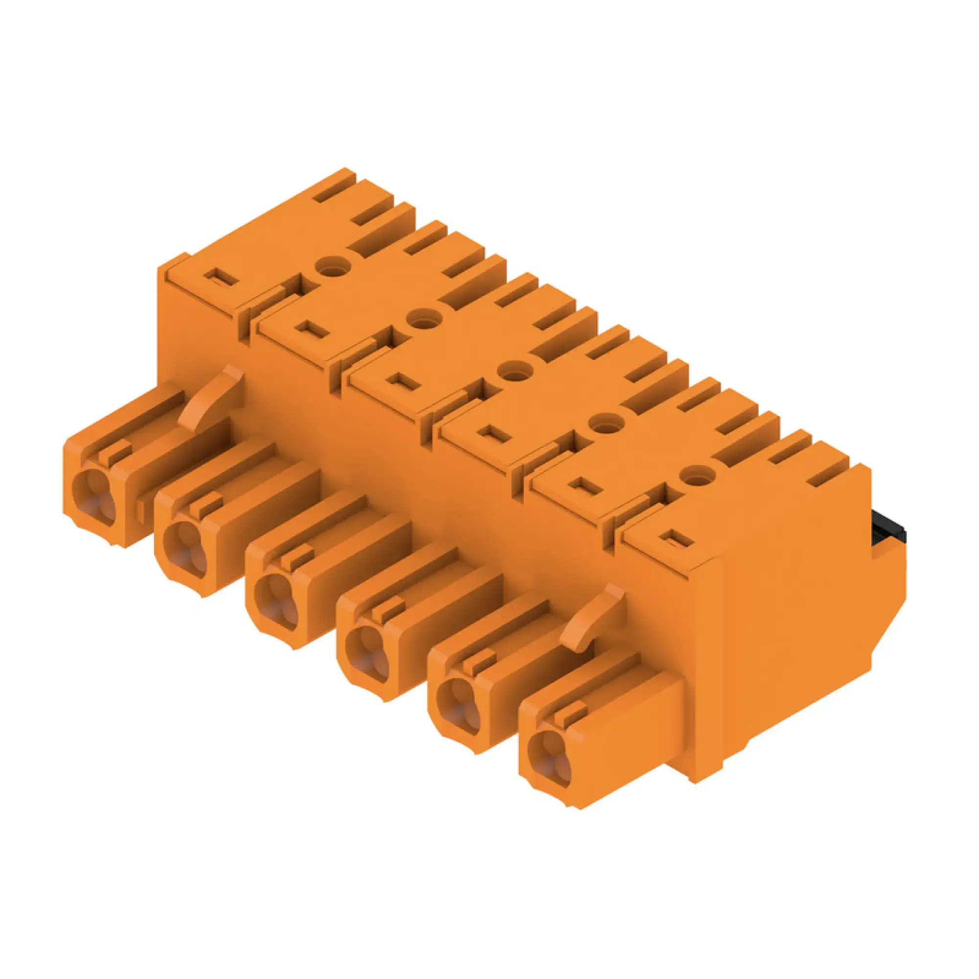 Weidmüller 1230180000 PCB connector (wire connection), 1000 V, 29 A, Pitch in mm: 7.62, 2.5 mm², Number of poles: 6, PUSH IN with actuator, Box (img_001)